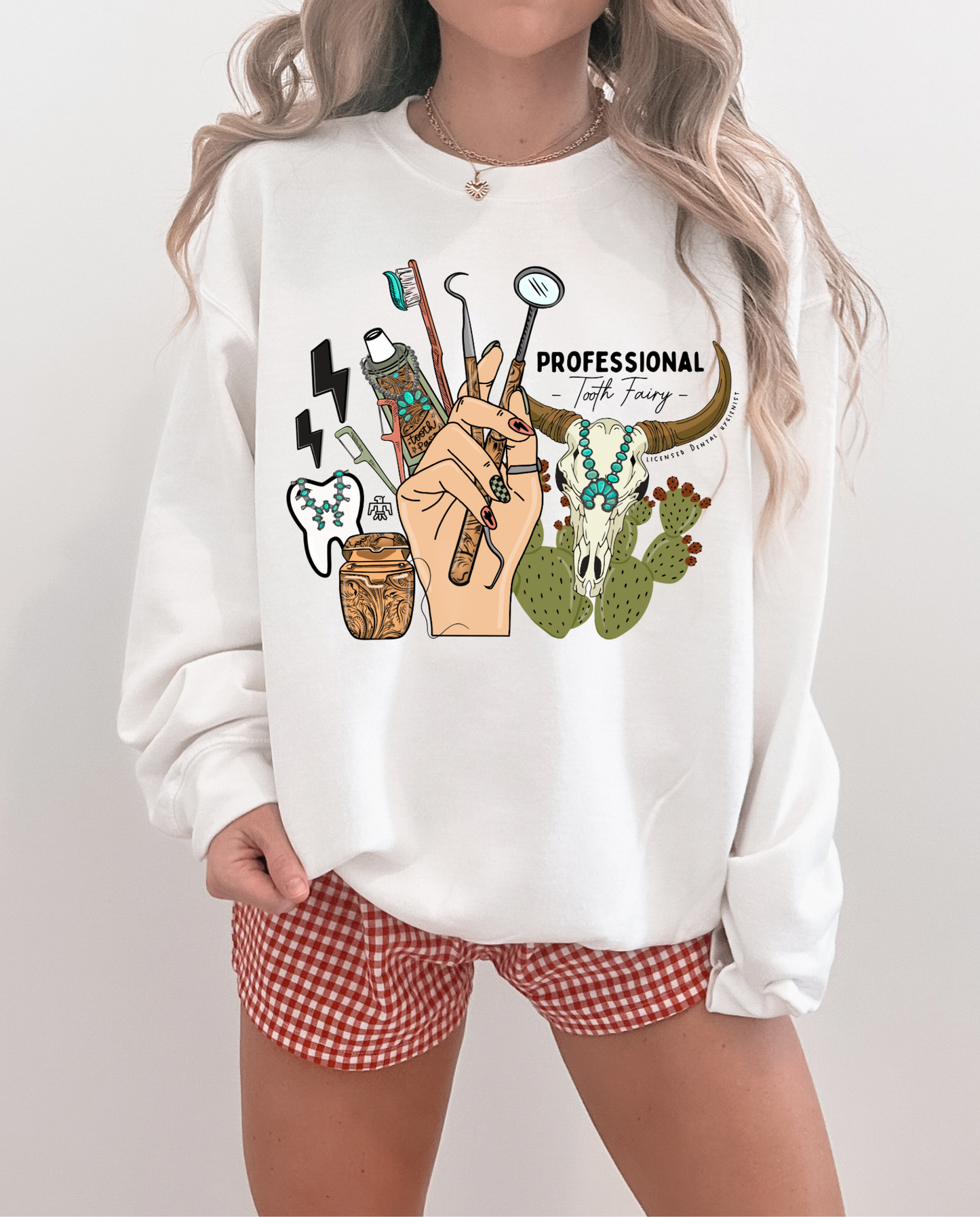 Western Dental Hygienist TEE, CREWNECK or QUARTER ZIP