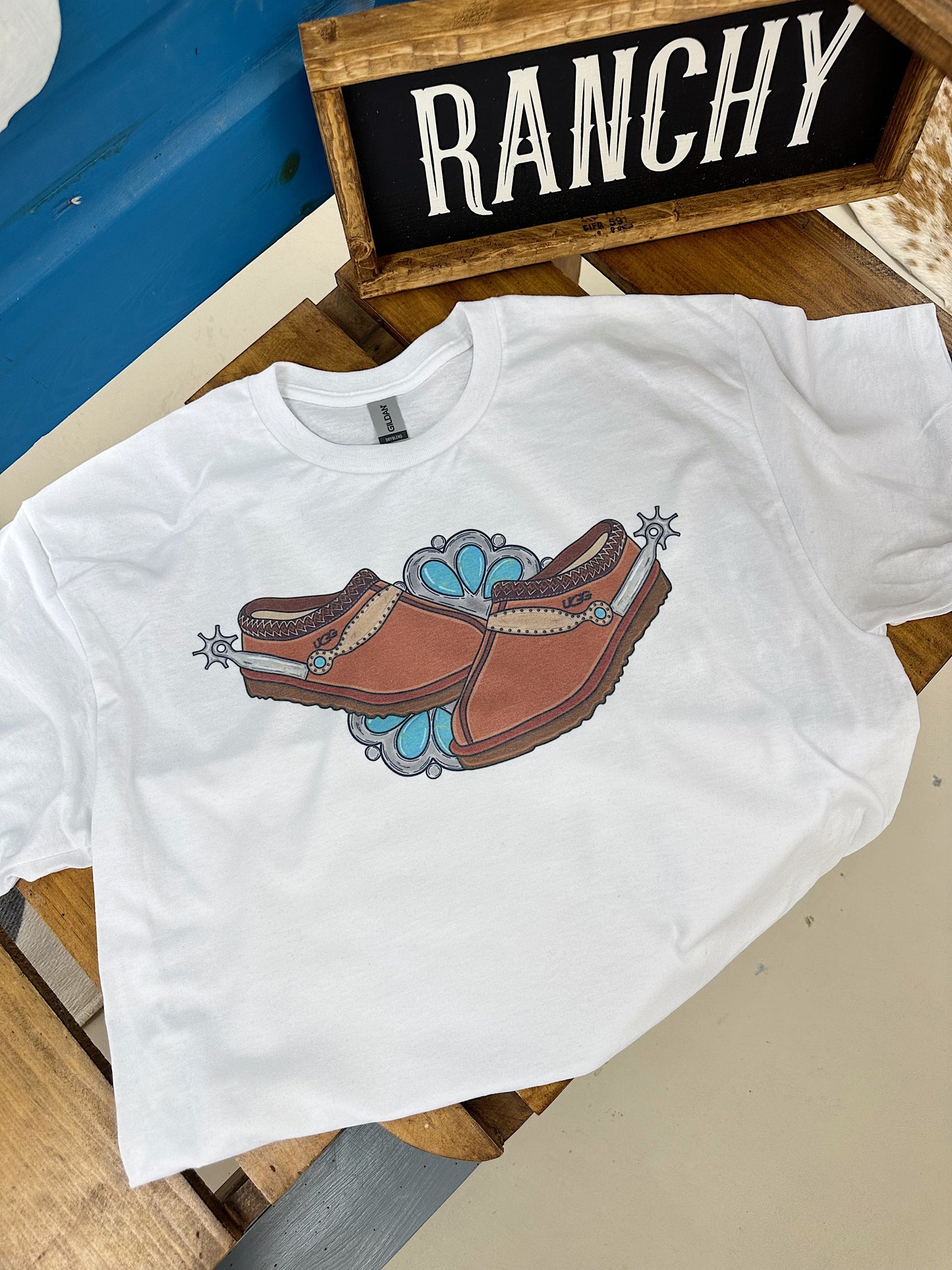 Western Slippers TEE or CREWNECK