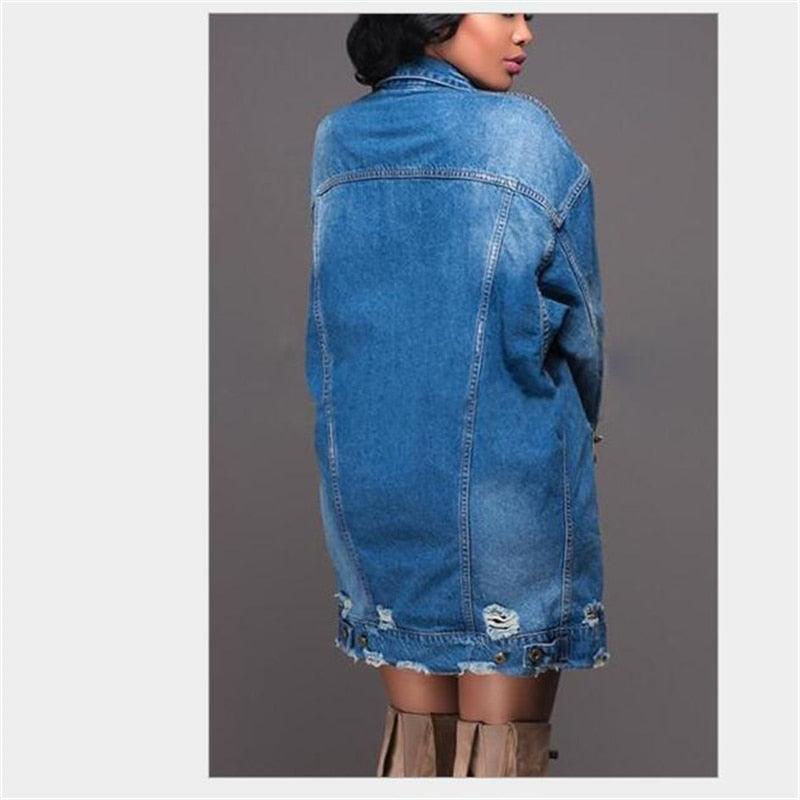 Cowgirl Chic Boyfriend Denim Jacket | Distressed & Stylish Western Outerwear