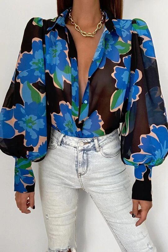 Long Sleeved Single Breasted Casual Top | Colorful Cowgirl Fashion for Every Day