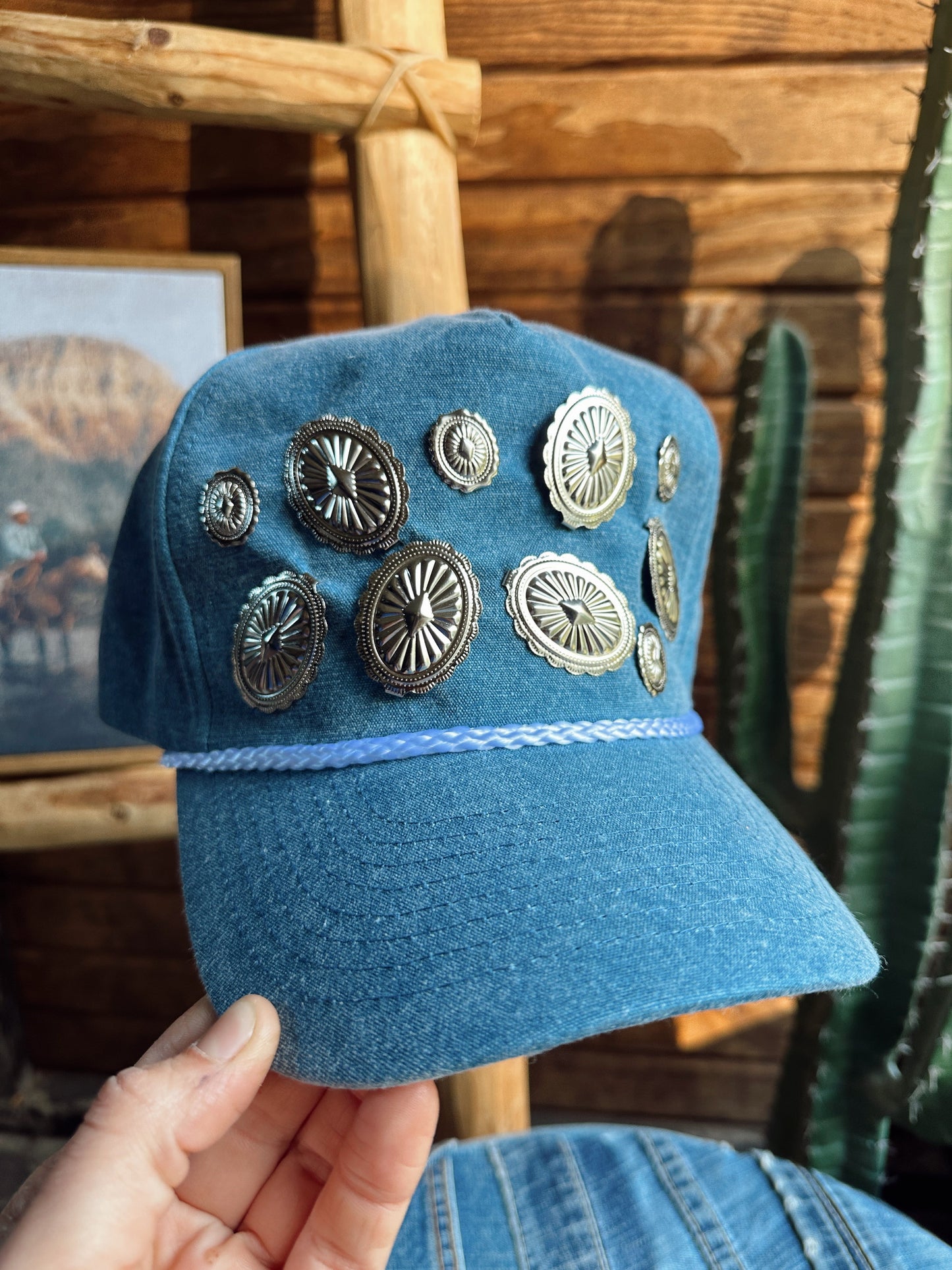 The Xtra Concho Trucker Cap - Denim