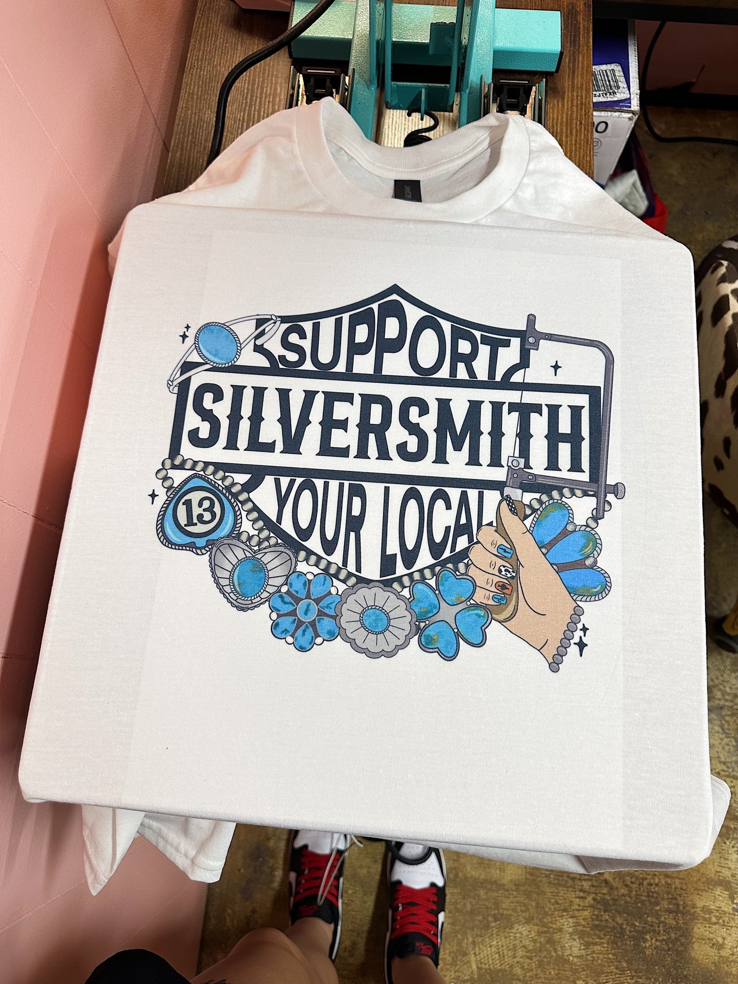 Support Silversmith TEE or CREWNECK