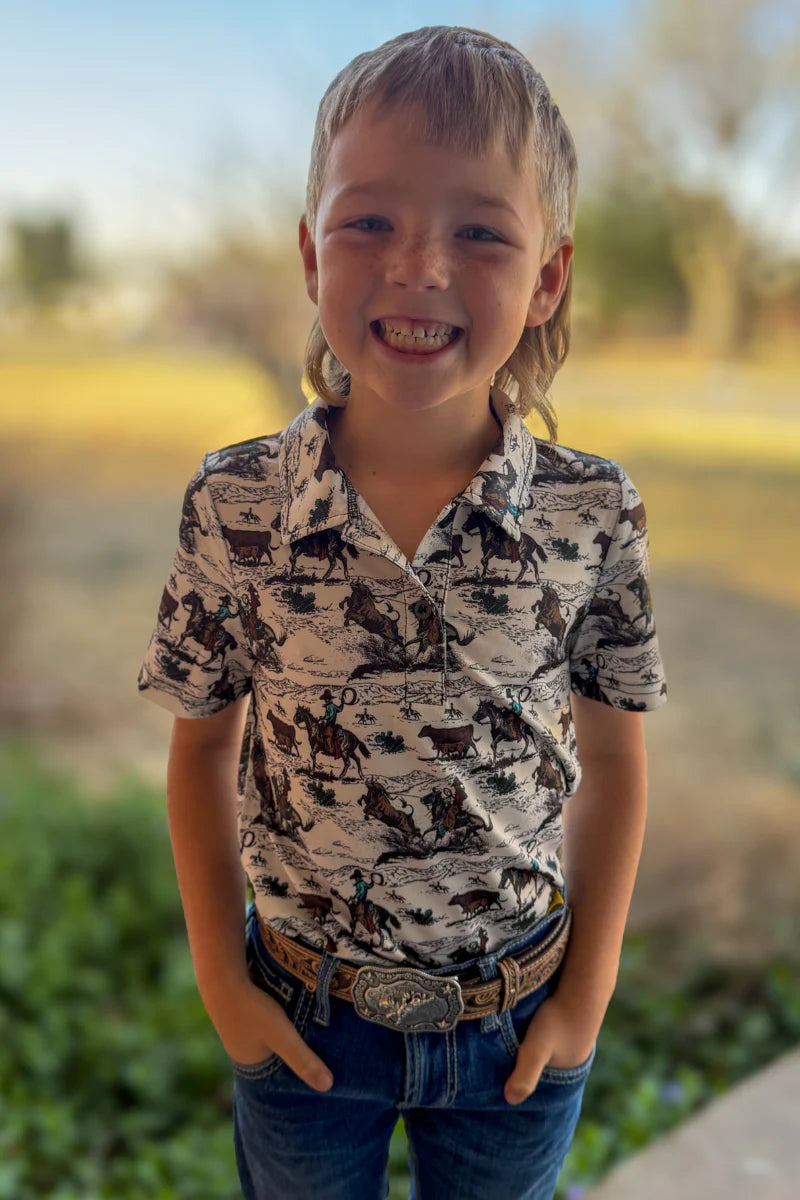 Day Workin Mini Youth Polo