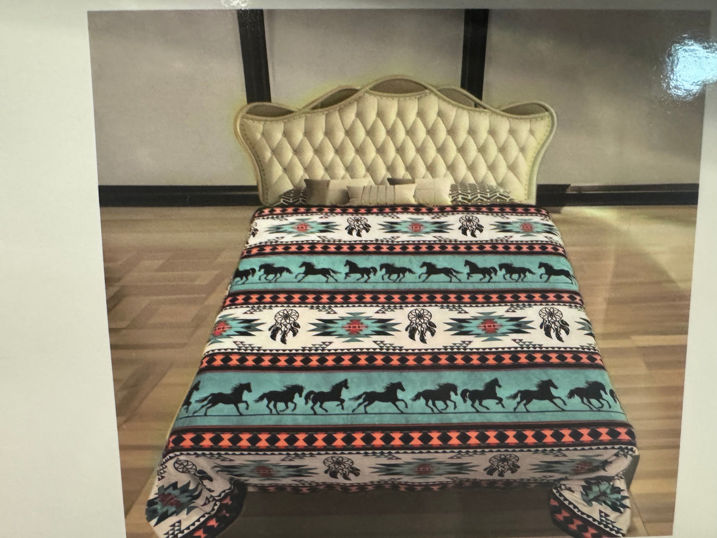 Twin Super Plush Aztec Blankets