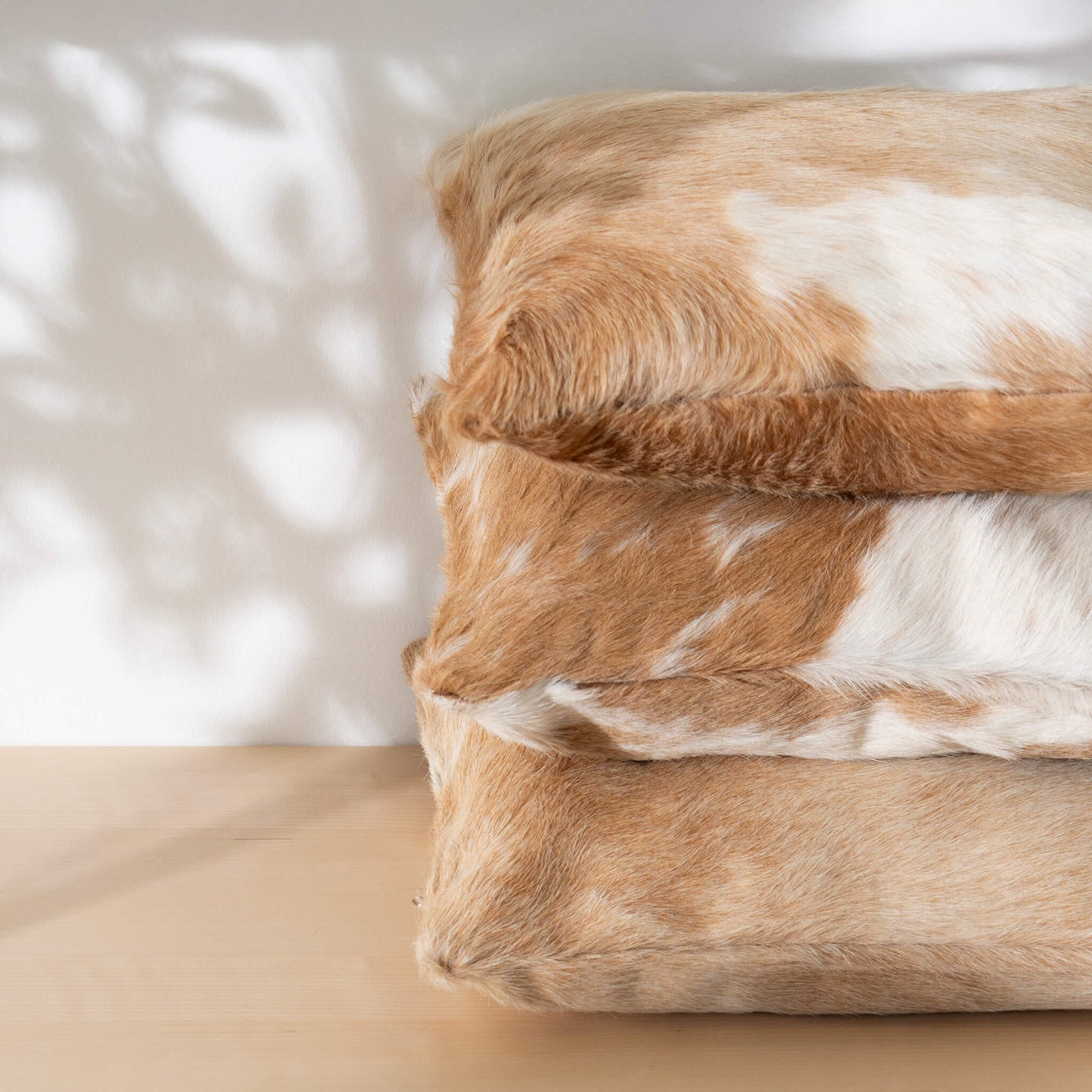 Palomino and White Cowhide Pillow