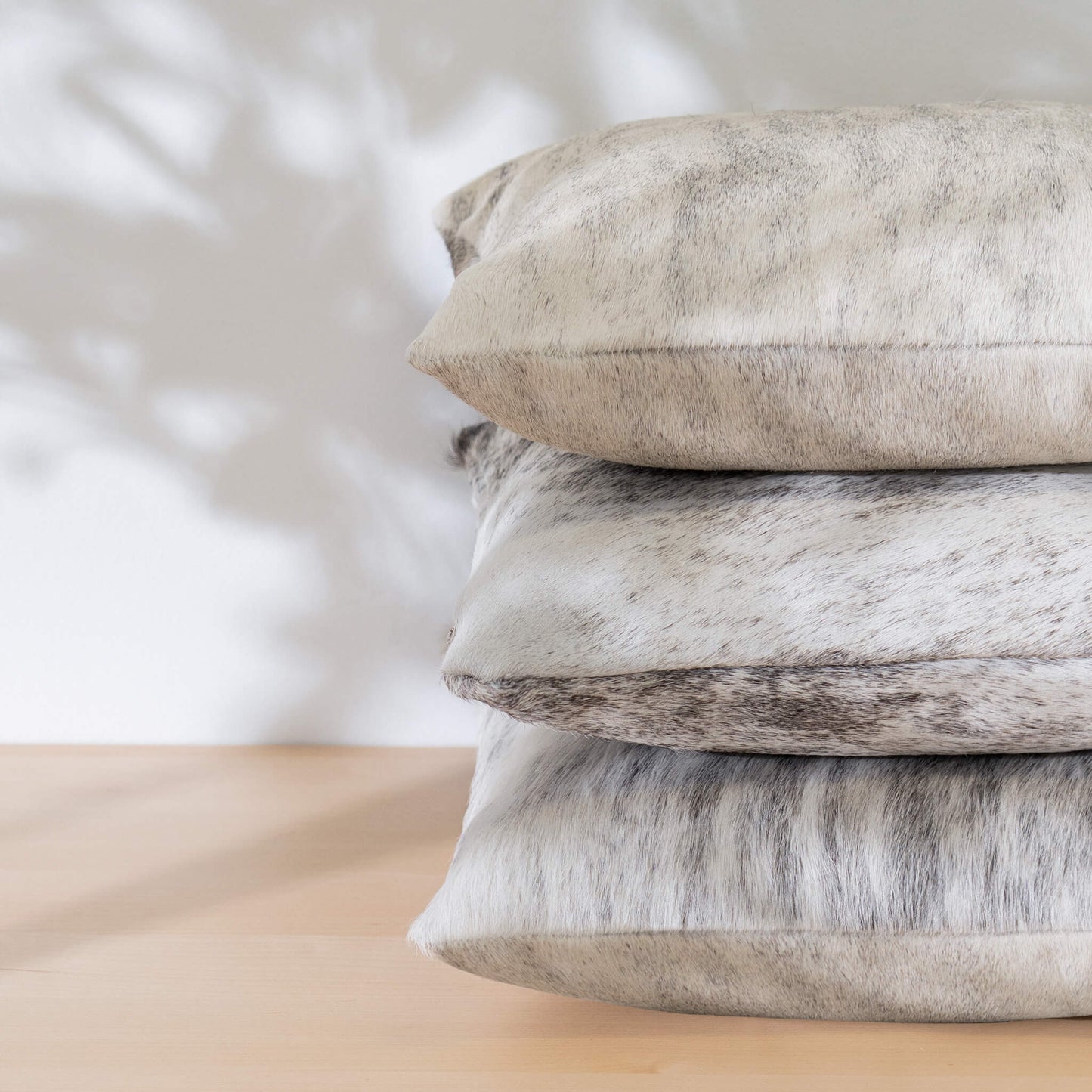 Light Brindle Cowhide Pillow