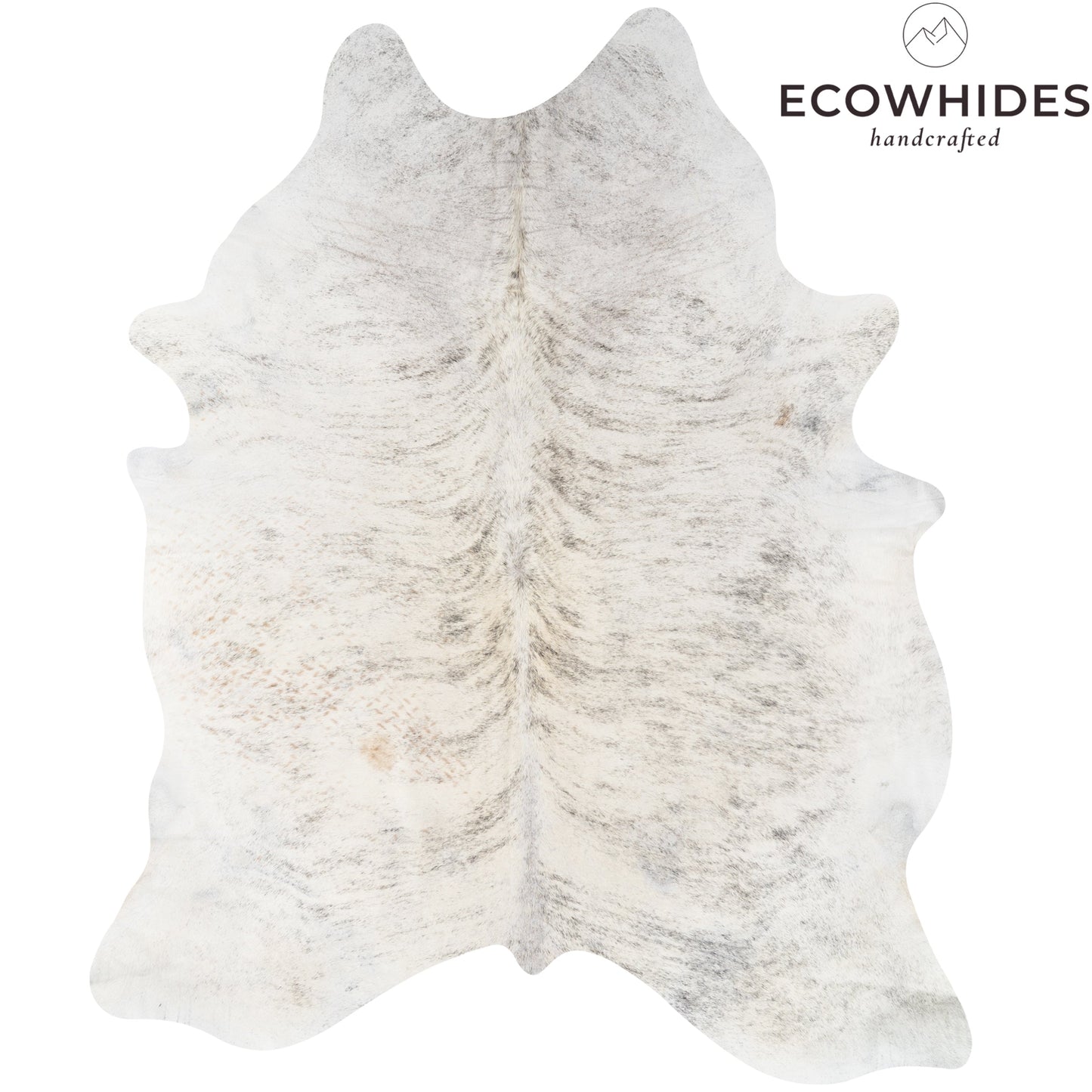 Brazilian Light Grey Brindle Cowhide Rug Size 9'1" L x 7'6" W 9229