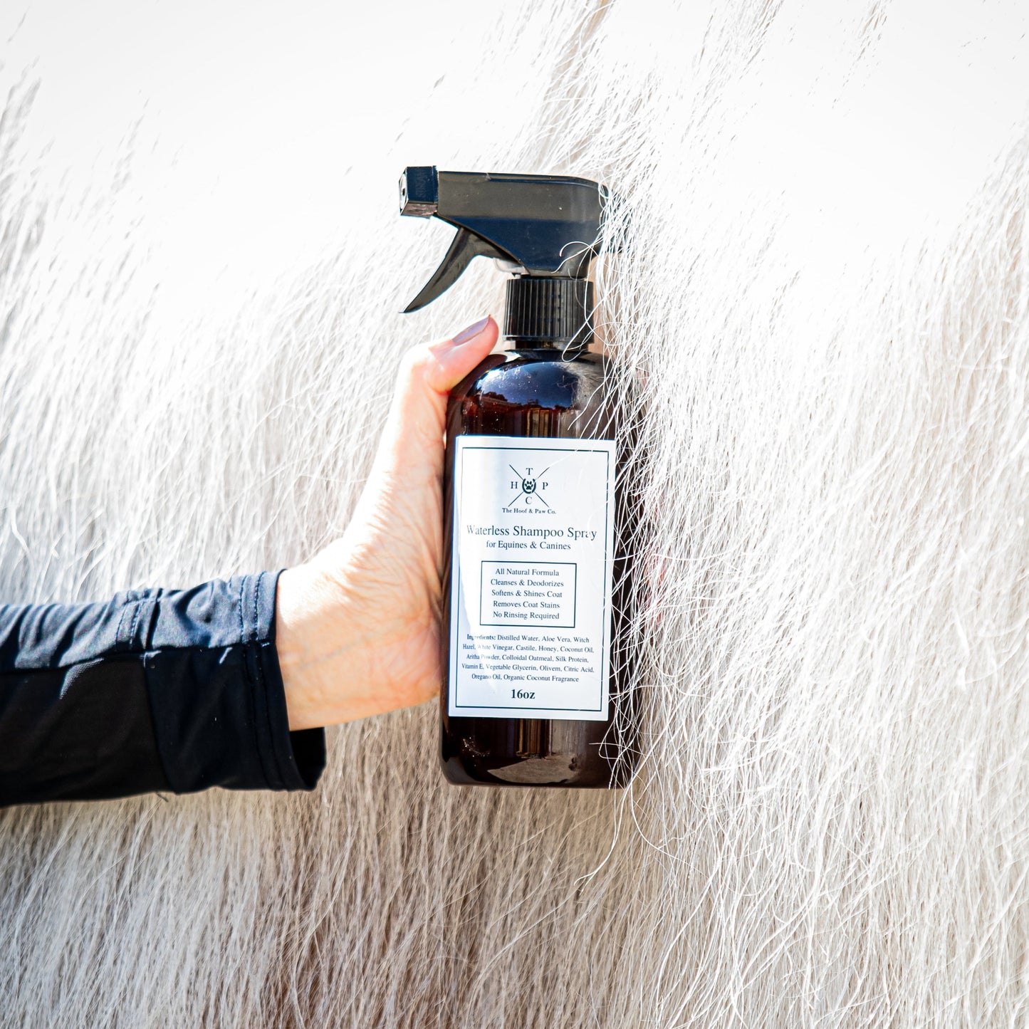 All Natural Waterless Shampoo Spray - For Dogs & Horses - 16oz