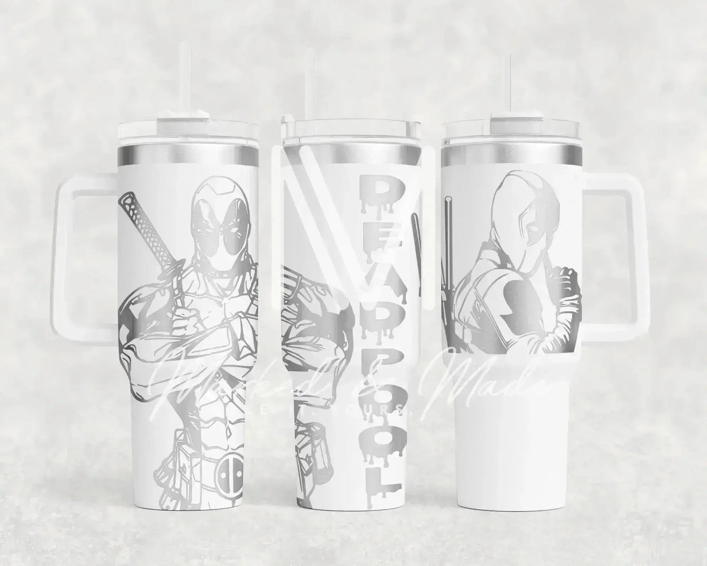 Deadpool Engraved Tumbler | 40oz