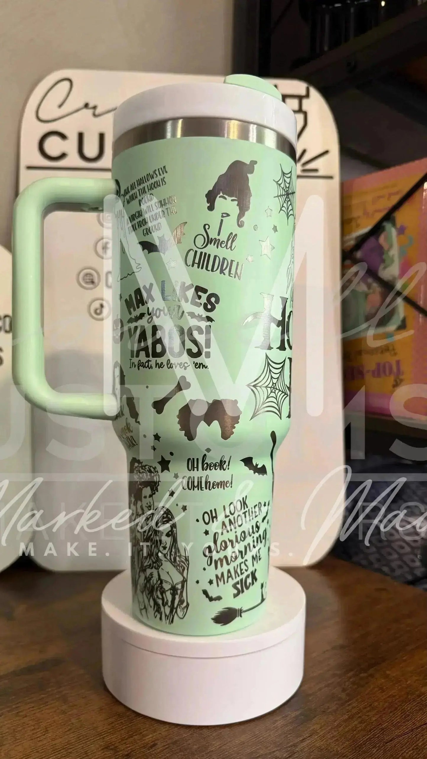 Disney Hocus Pocus Halloween Engraved Tumbler | 20oz
