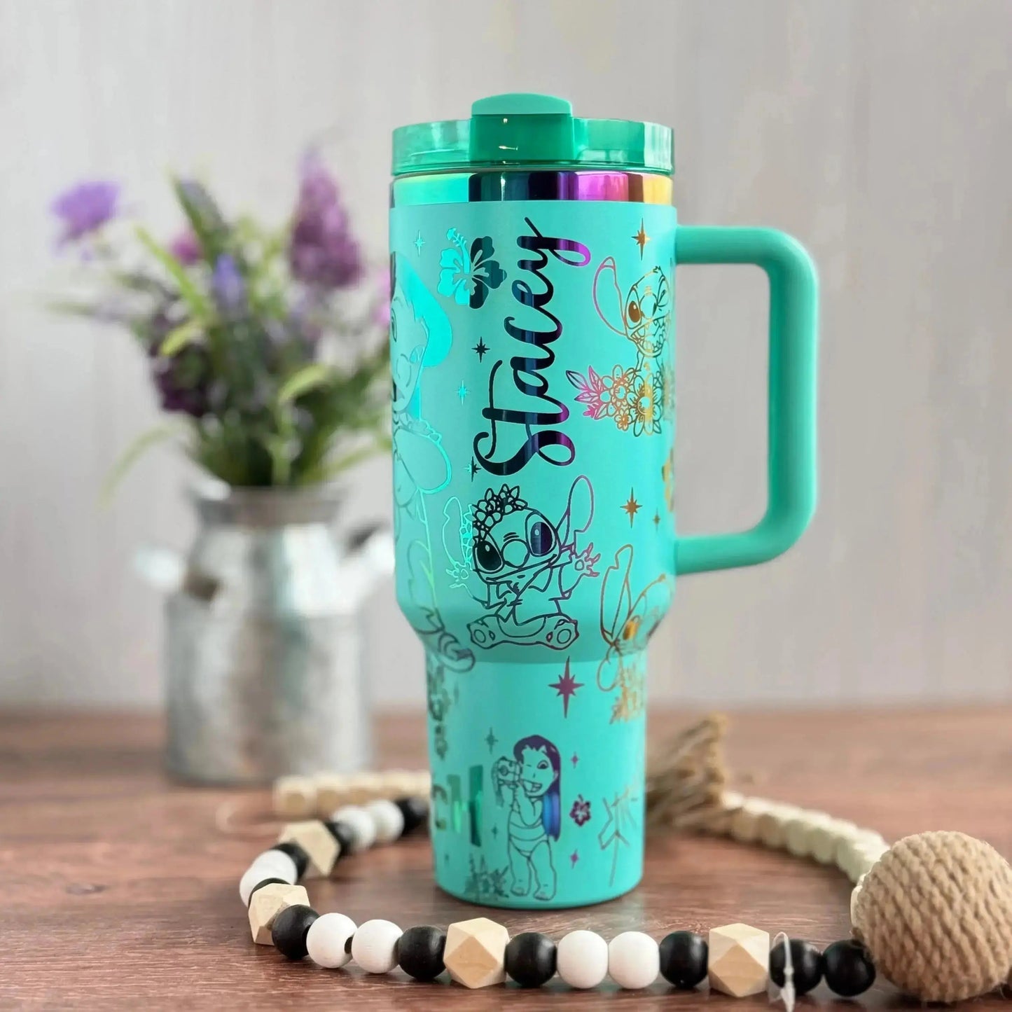Disney Lilo and Stitch Engraved Tumbler | Genuine Stanley