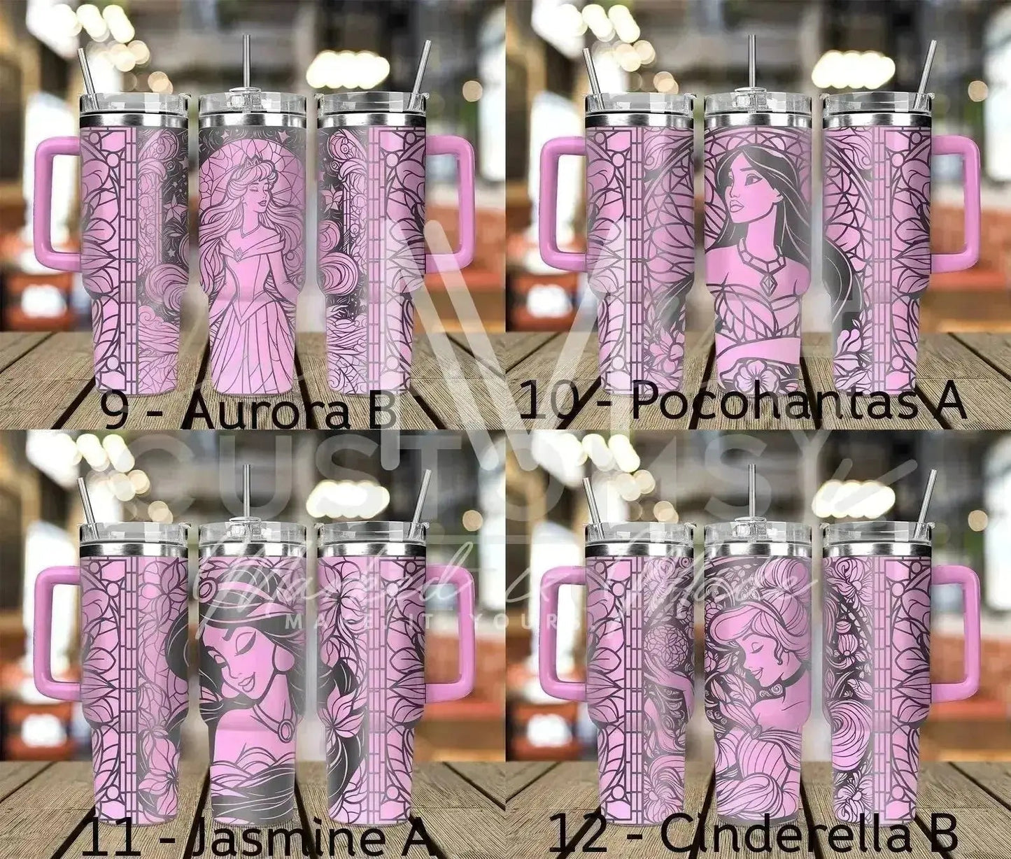 Disney Princess Engraved Tumbler (Choose Design) | 40oz
