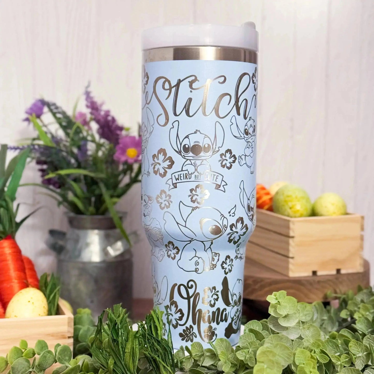 Disney Stitch Stay Weird Engraved Tumbler | 20oz