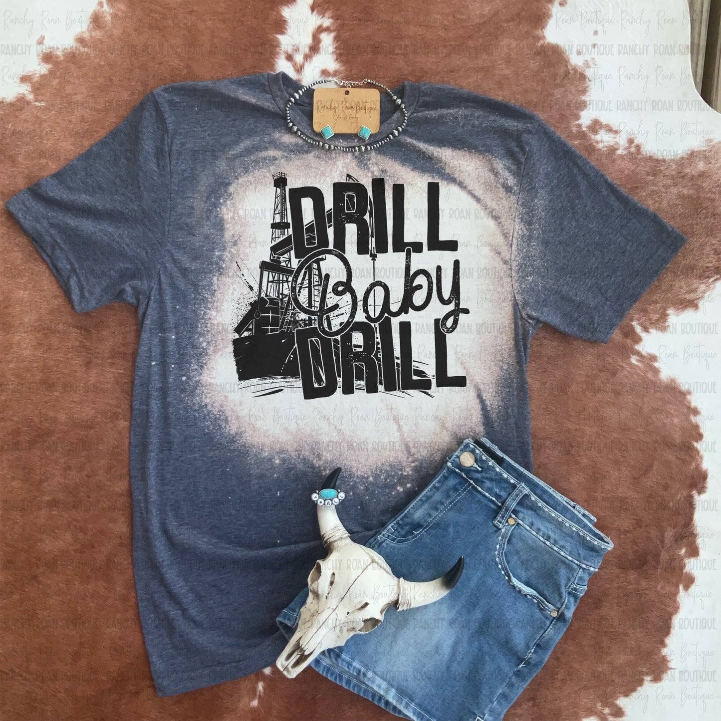 Drill Baby Drill Western Graphic Tee
