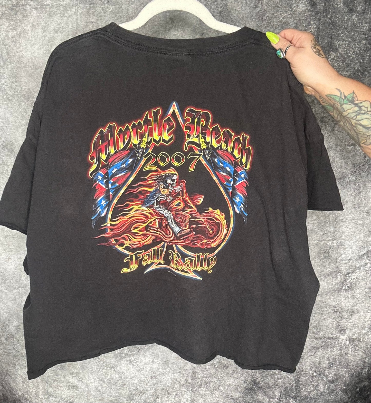 2007 Fall Rally Cropped Tee-size 5x