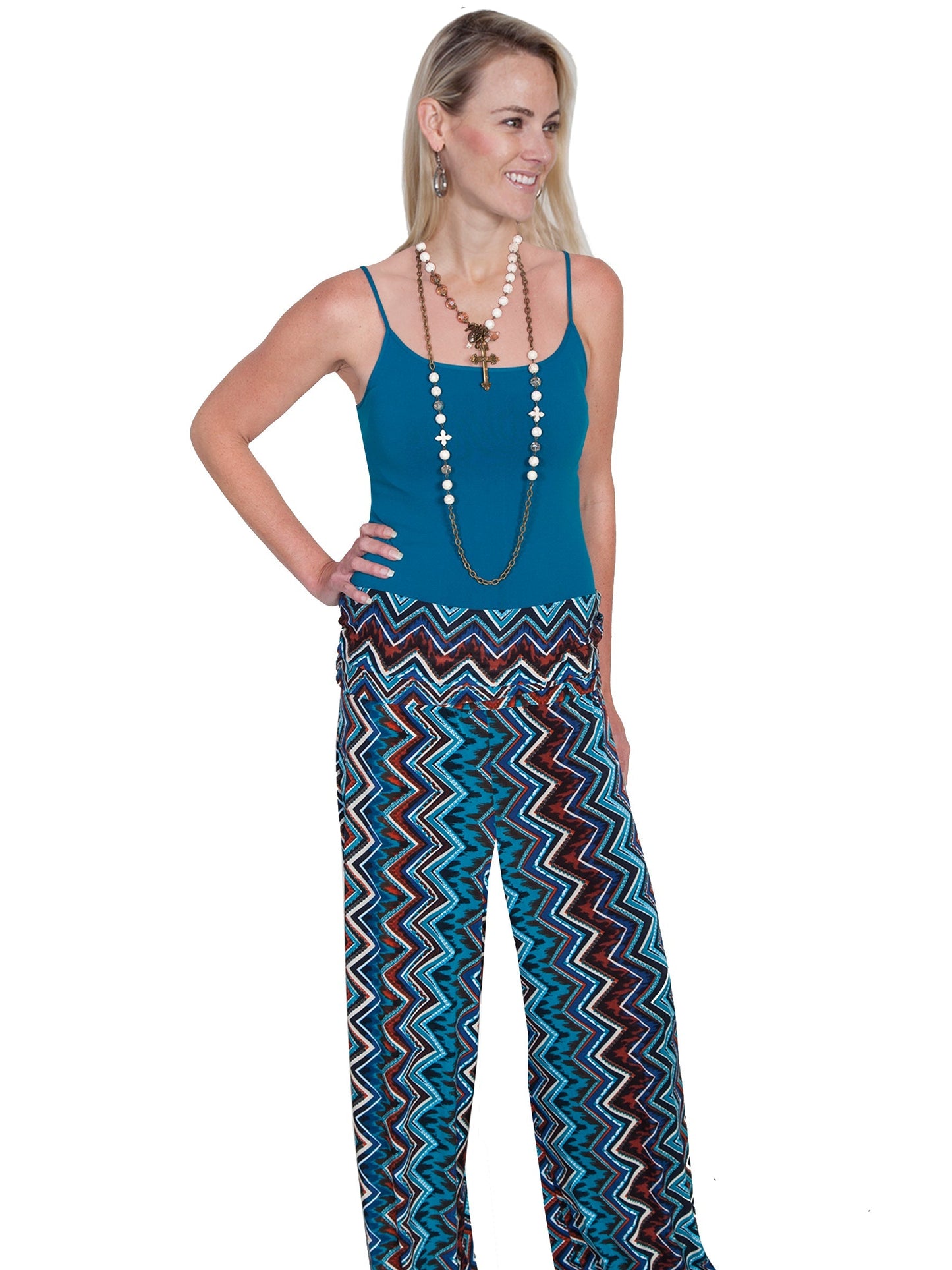 Plazzo Pant W/fold Over Waist - E201