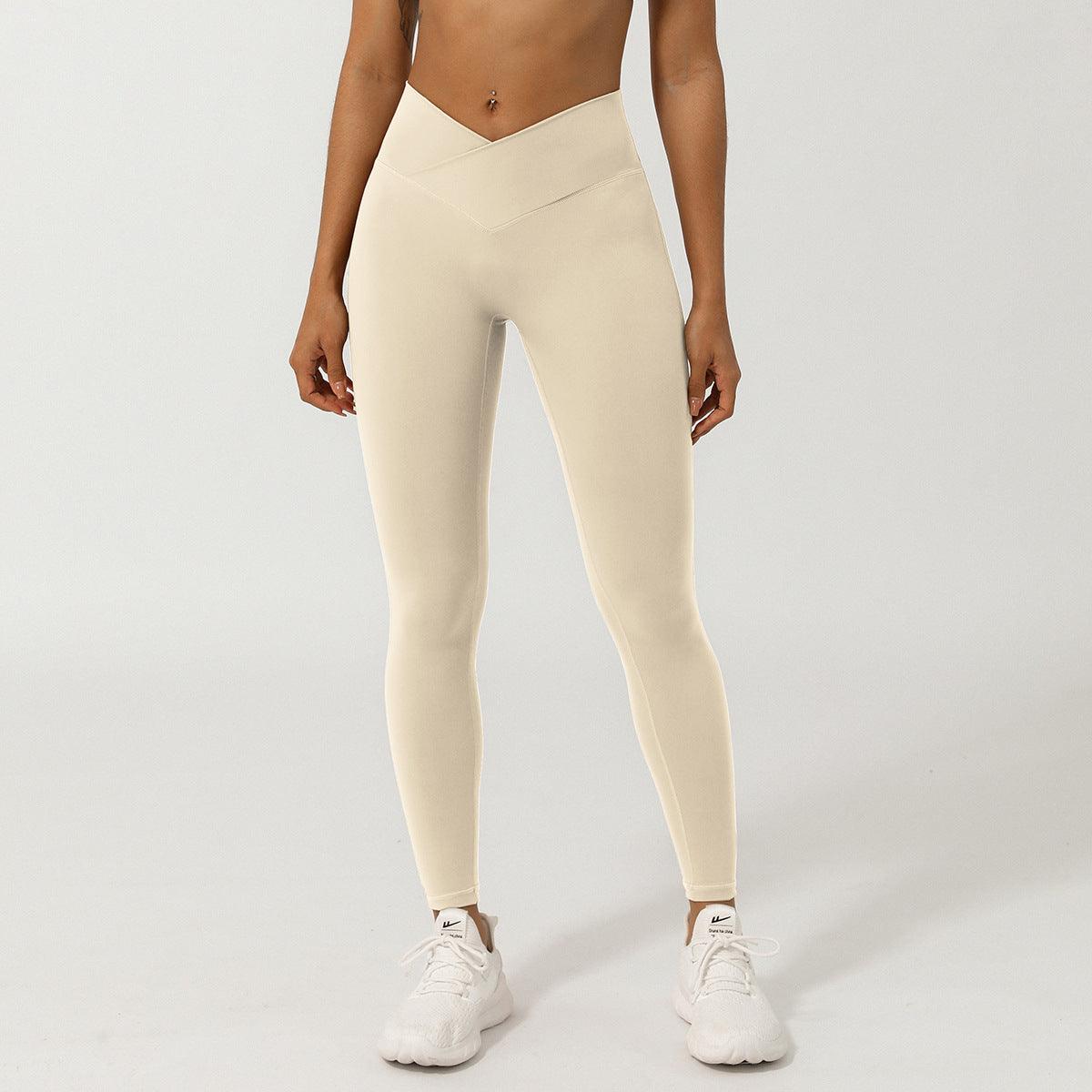 V-Shaped High-Waisted Yoga Pants | Skinny Fit Workout Pants for Fitness & Yoga