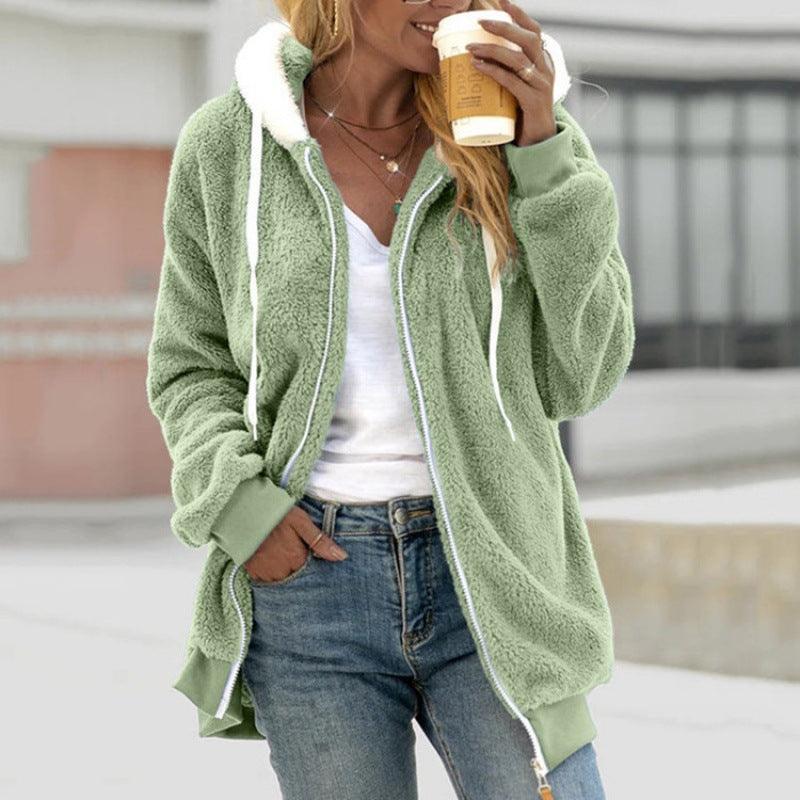 Plush Zipper Hooded Jacket | Warm, Cozy & Stylish for the Cowgirl Lifestyle