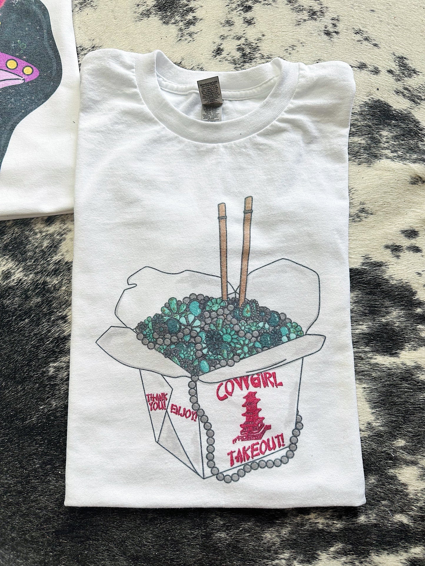 Cowgirl Takeout TEE or CREWNECK