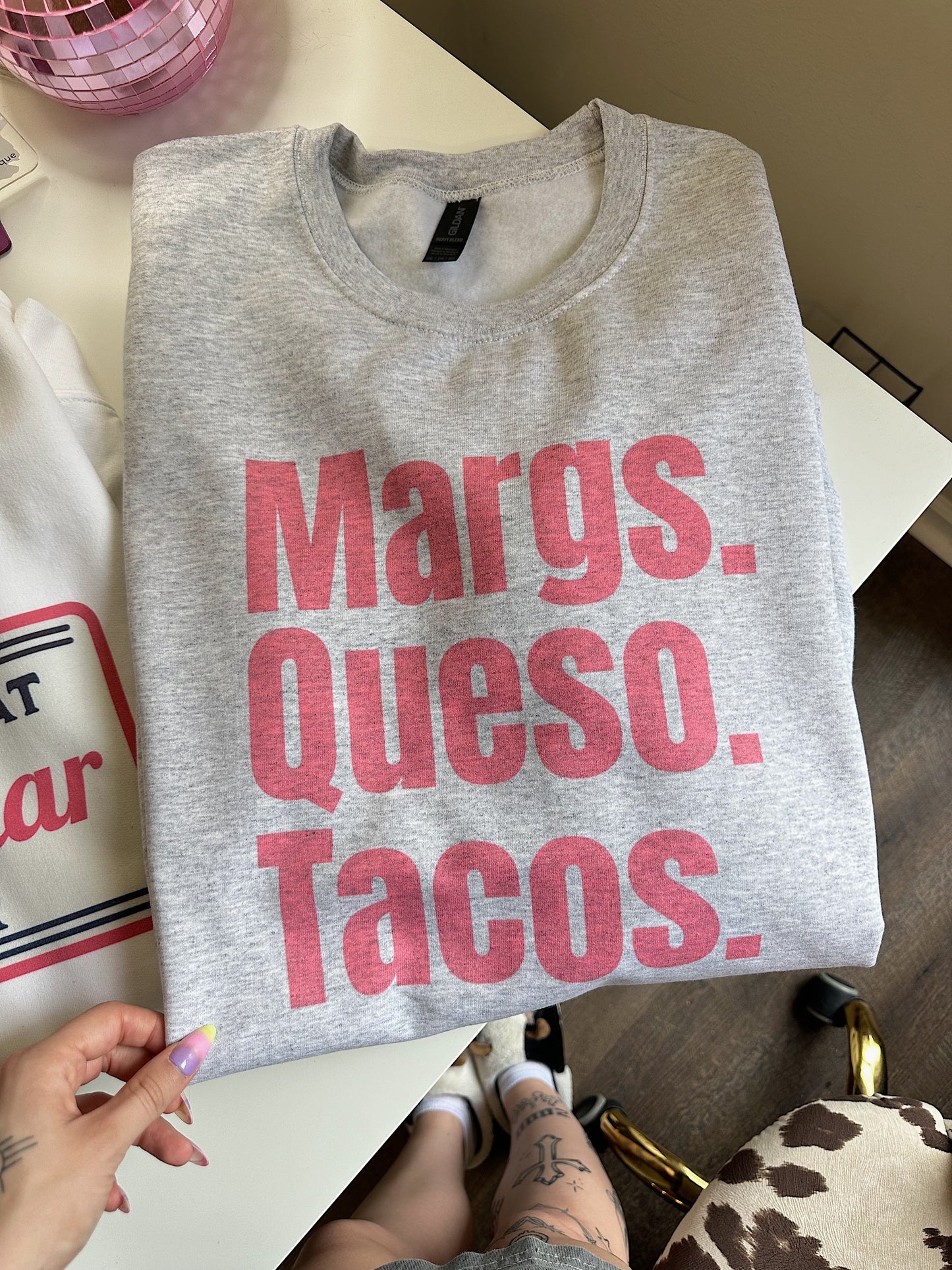 Margs, Queso, Tacos TEE or CREWNECK