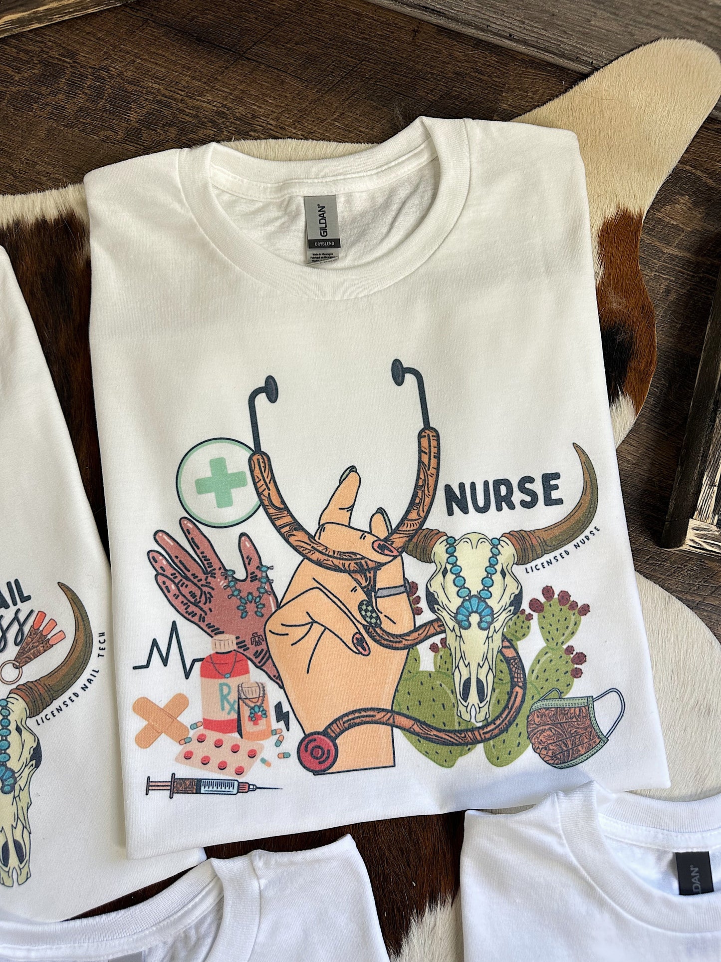 Western Nurse TEE, CREWNECK or QUARTER ZIP
