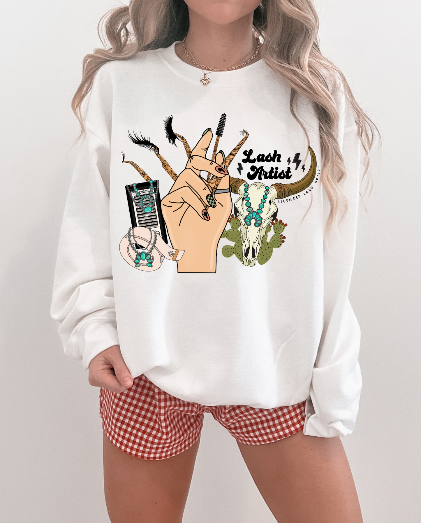 Western Lash Artist TEE, CREWNECK or QUARTER ZIP
