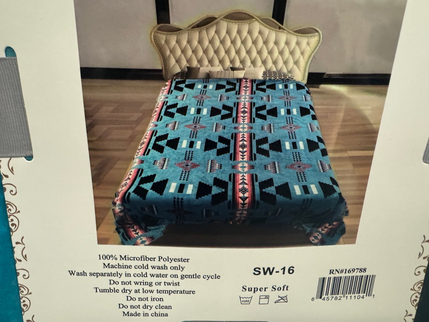 Twin Super Plush Aztec Blankets
