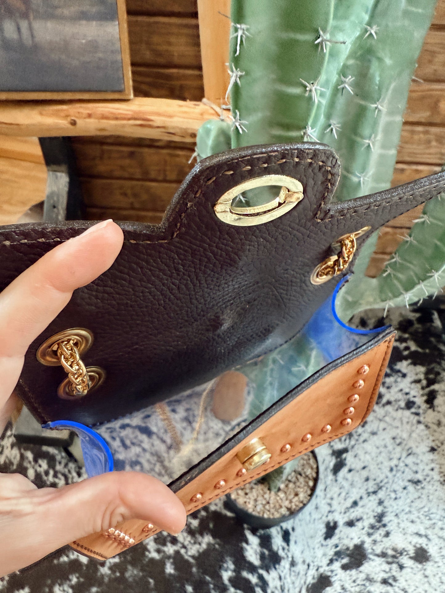 The Cowgirl Stadium Bag - Turquoise