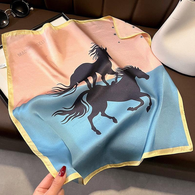 Wild Horses Silk Scarf – Luxurious Country Cowgirl Accessory