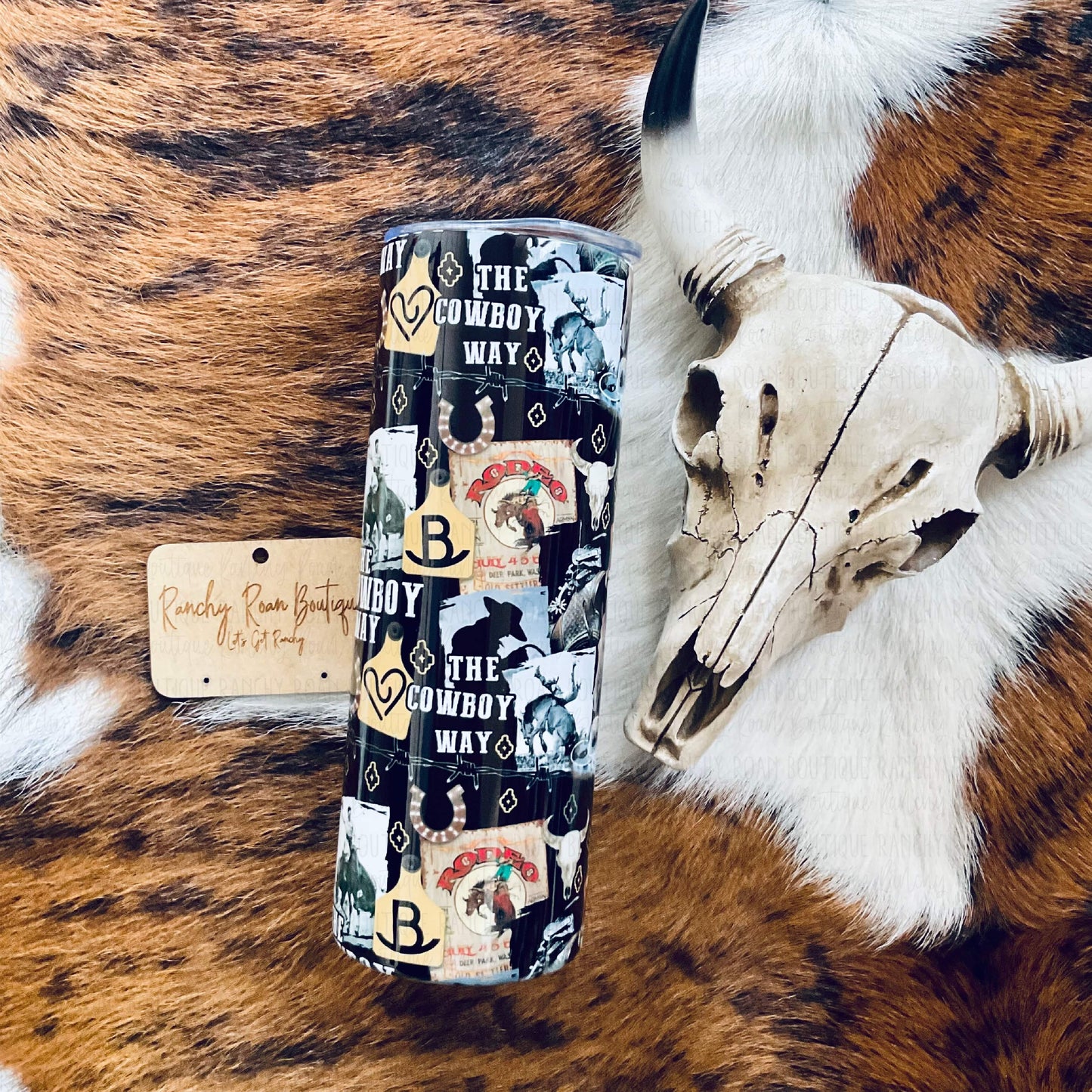 The Cowboy Way Western 20oz Skinny Tumbler