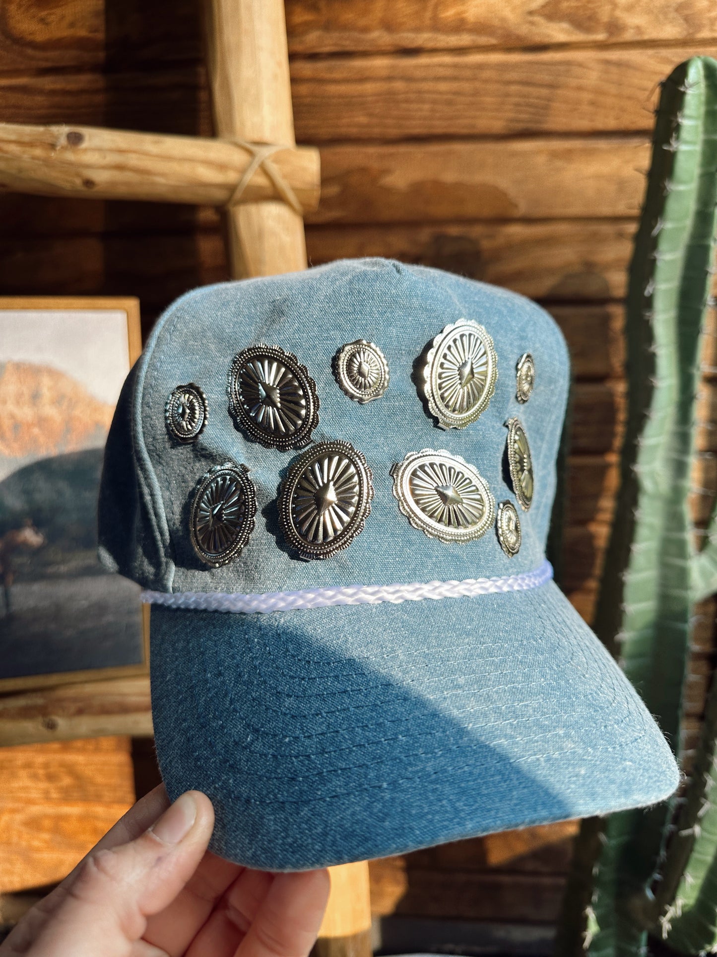 The Xtra Concho Trucker Cap - Denim