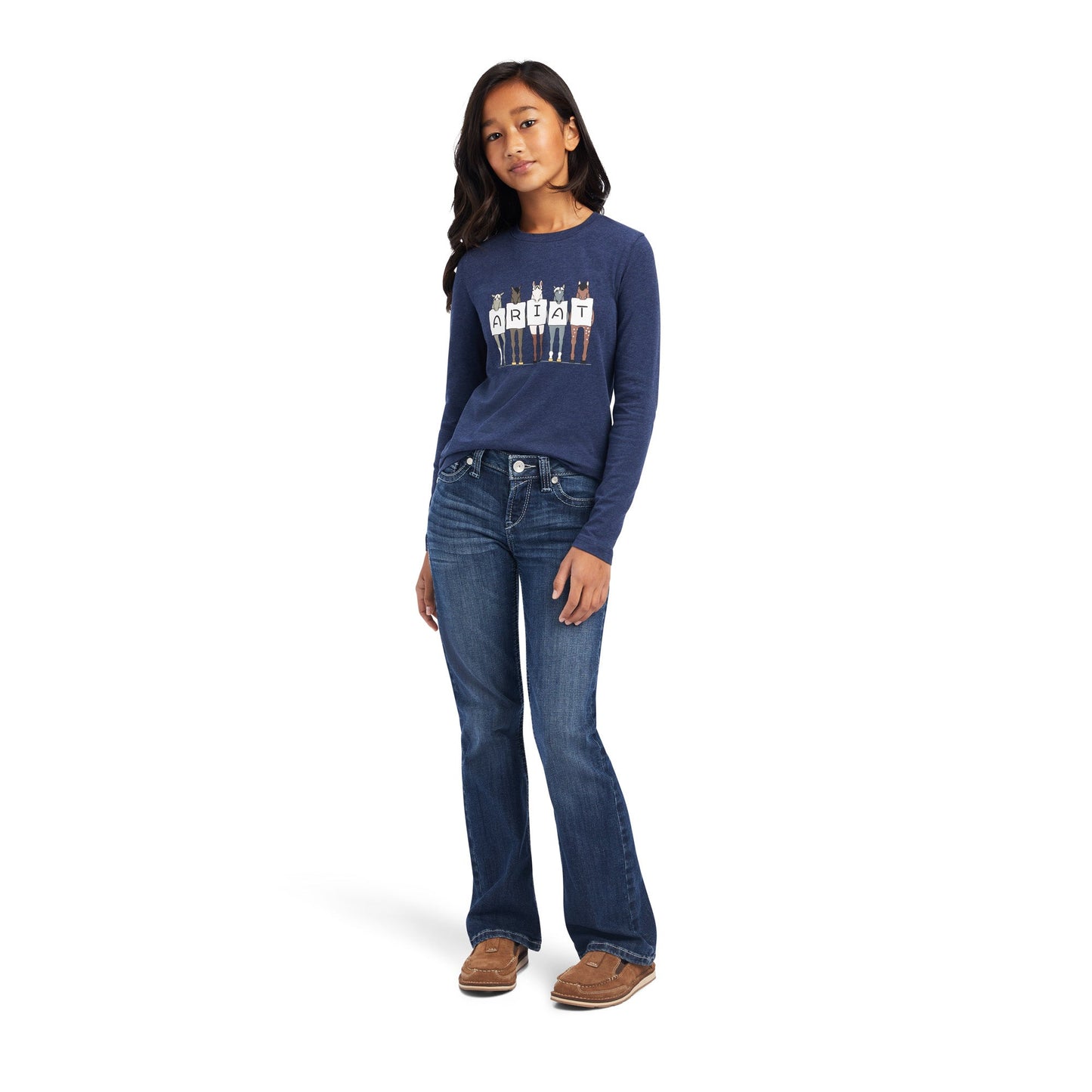 Fan Club LS Tee- Navy Heather