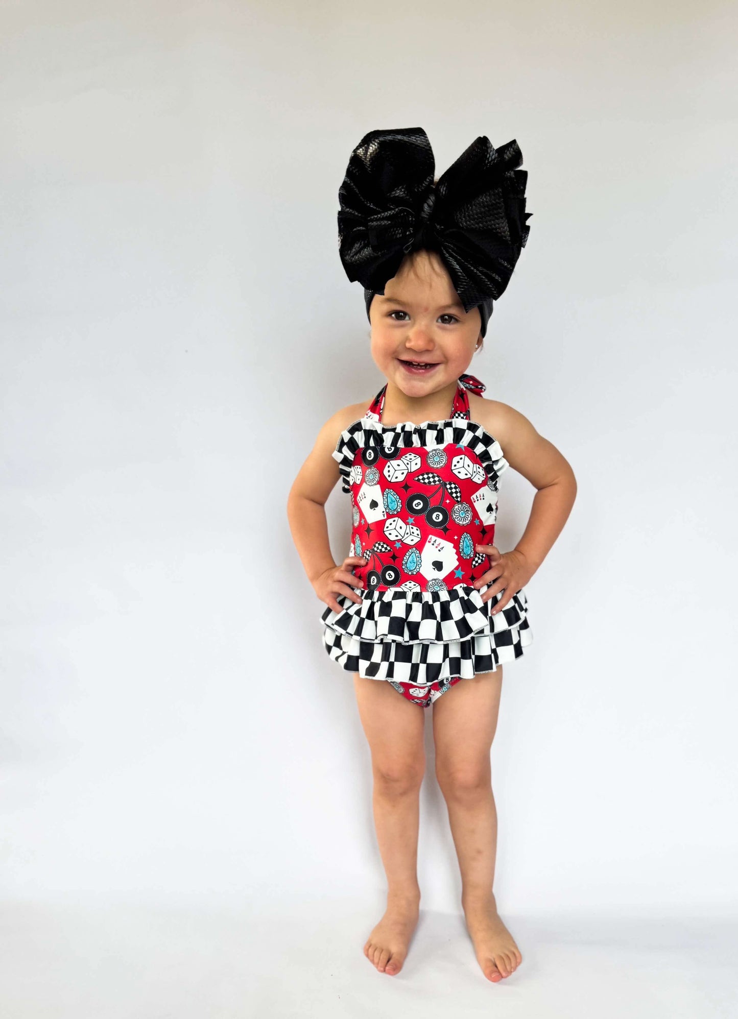 Wild Card Ruffled Swim Suit (FINAL SALE)