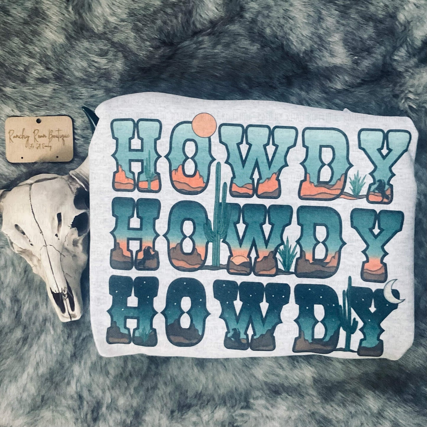 Howdy Howdy Howdy Desert Cowboy Sweatshirt