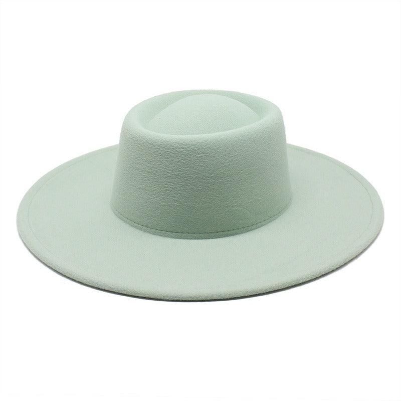 Ella Wide Brim Wool Jazz Hat – Stylish Felt Hat in 16 Colors