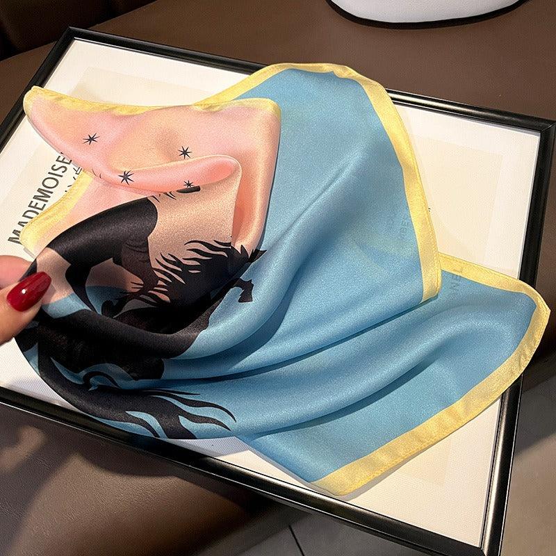 Wild Horses Silk Scarf – Luxurious Country Cowgirl Accessory
