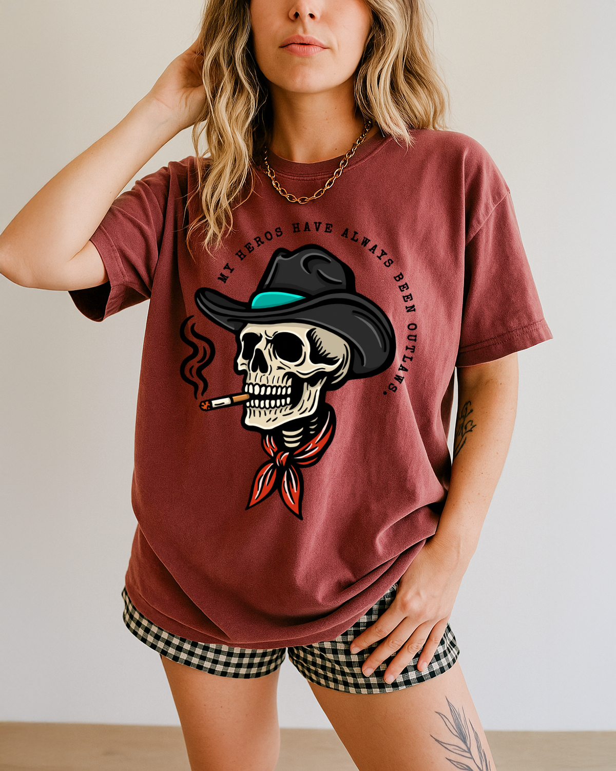 My Heros have always been Outlaws tee
