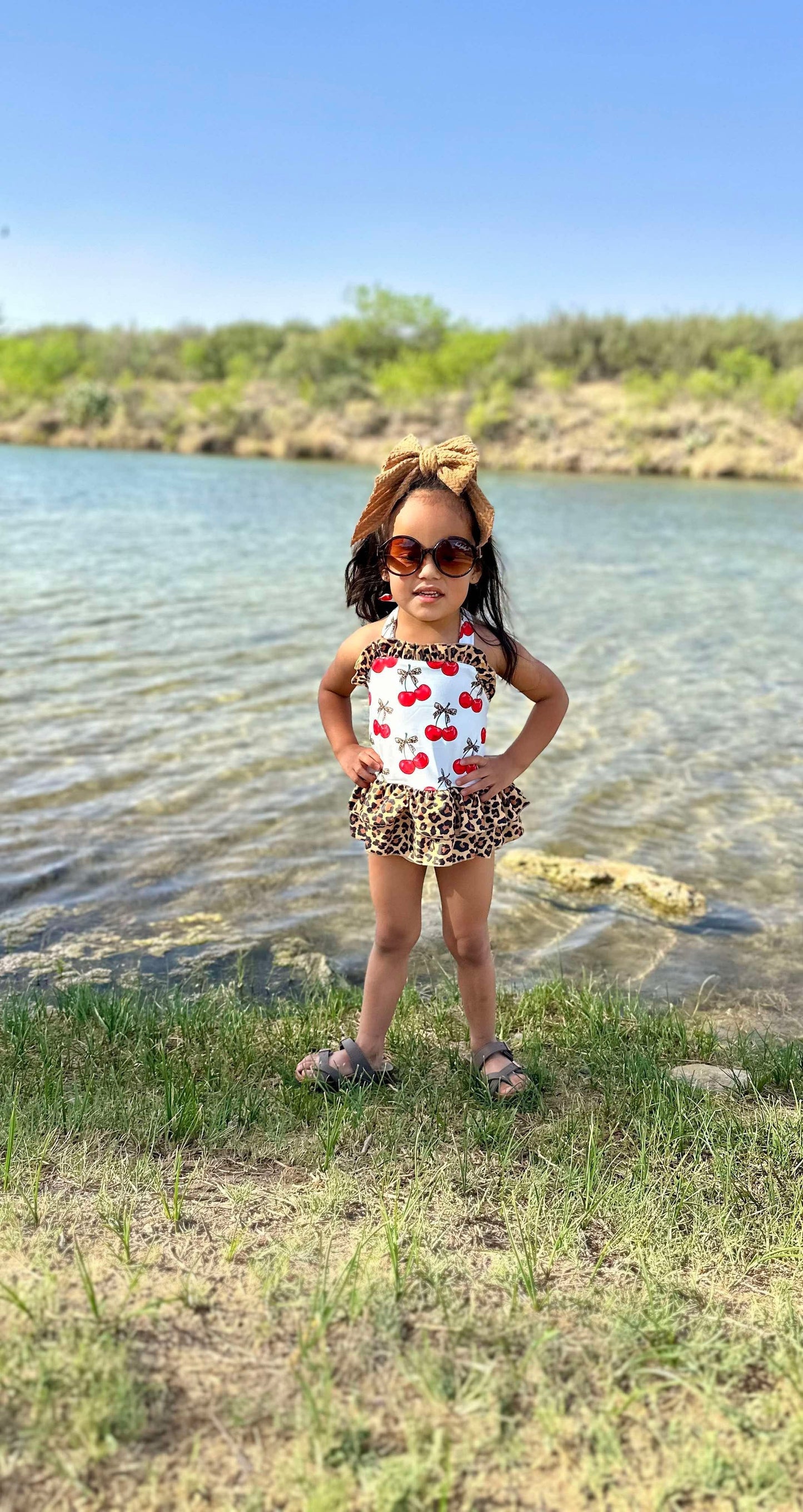 Cherry-licious Ruffled Swim Suit (FINAL SALE)