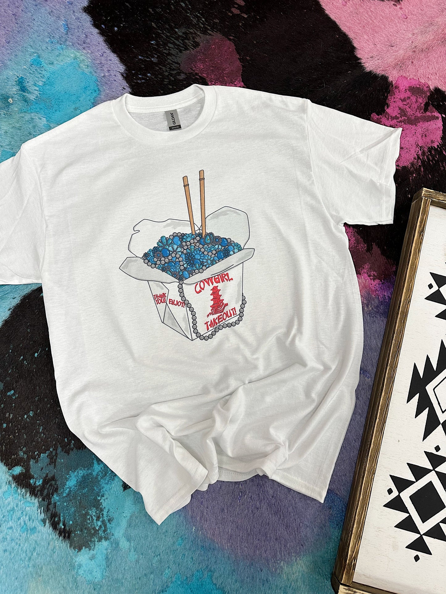 Cowgirl Takeout TEE or CREWNECK