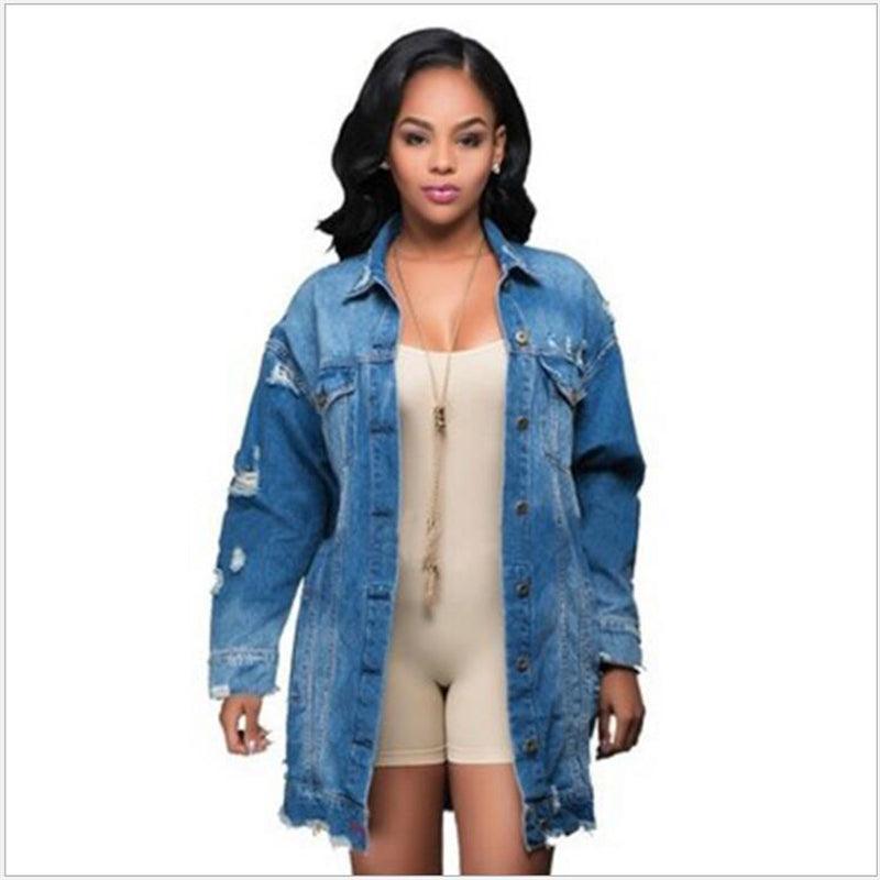 Cowgirl Chic Boyfriend Denim Jacket | Distressed & Stylish Western Outerwear