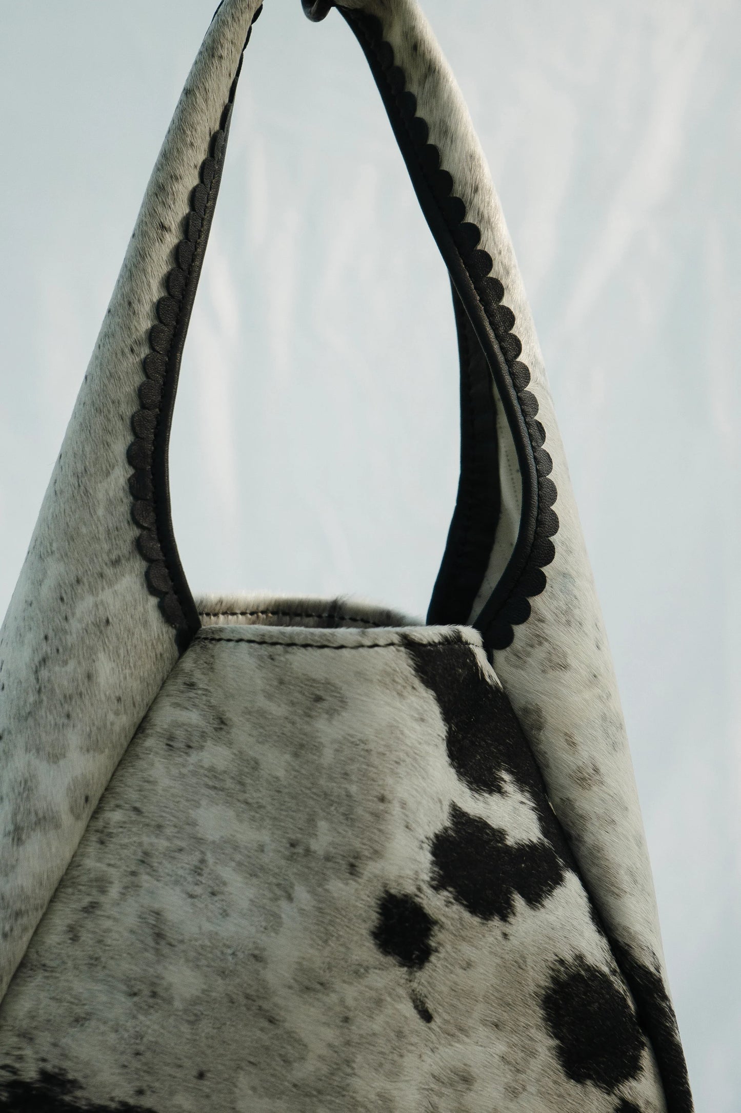The Maddog Leather Cowhide Hobo Bag