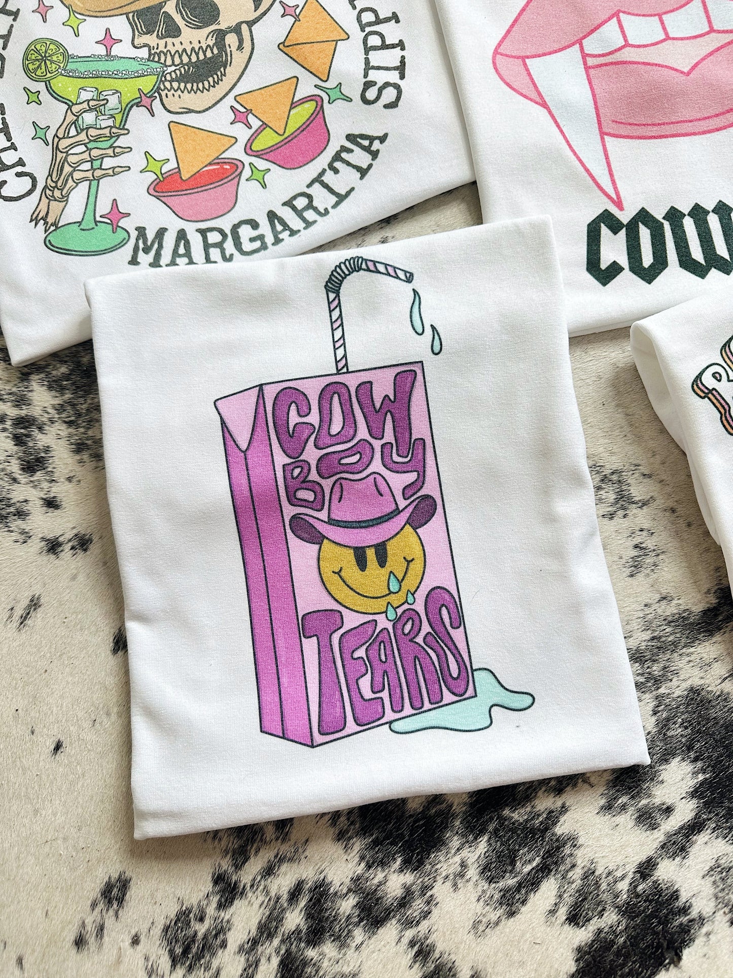 Cowboy Tears TEE or CREWNECK