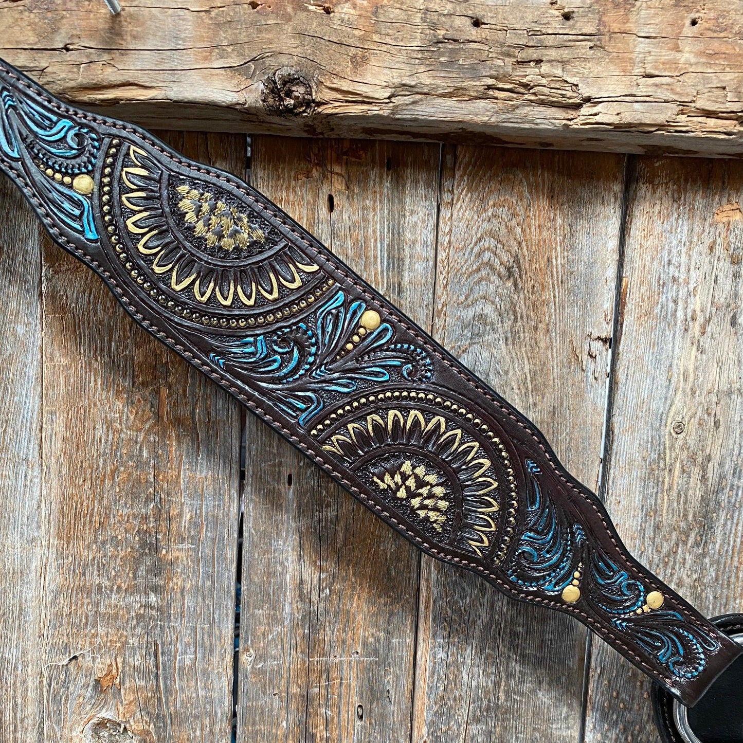 Dark Oil Floral Hand Painted Breastcollar #FK108