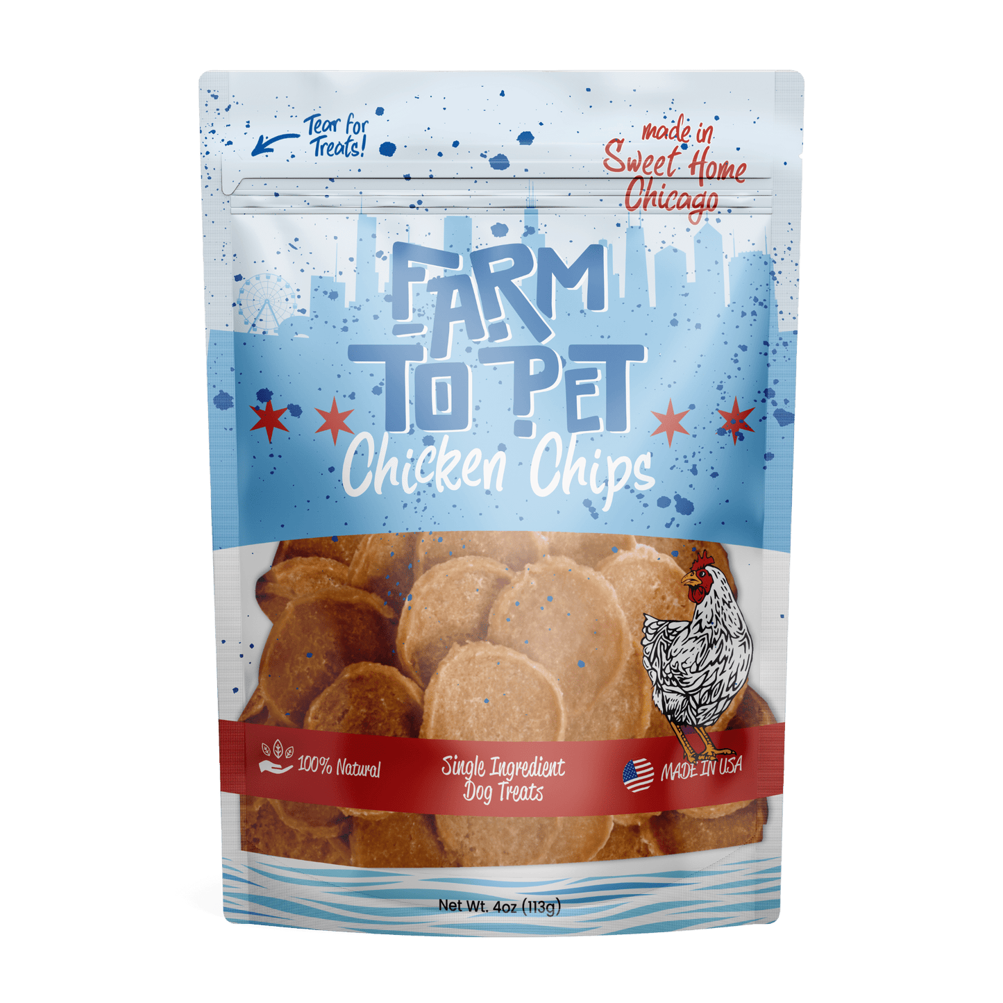 Chicago Chicken Chips for Dogs | Dog Treats To Celebrate Our Hometown