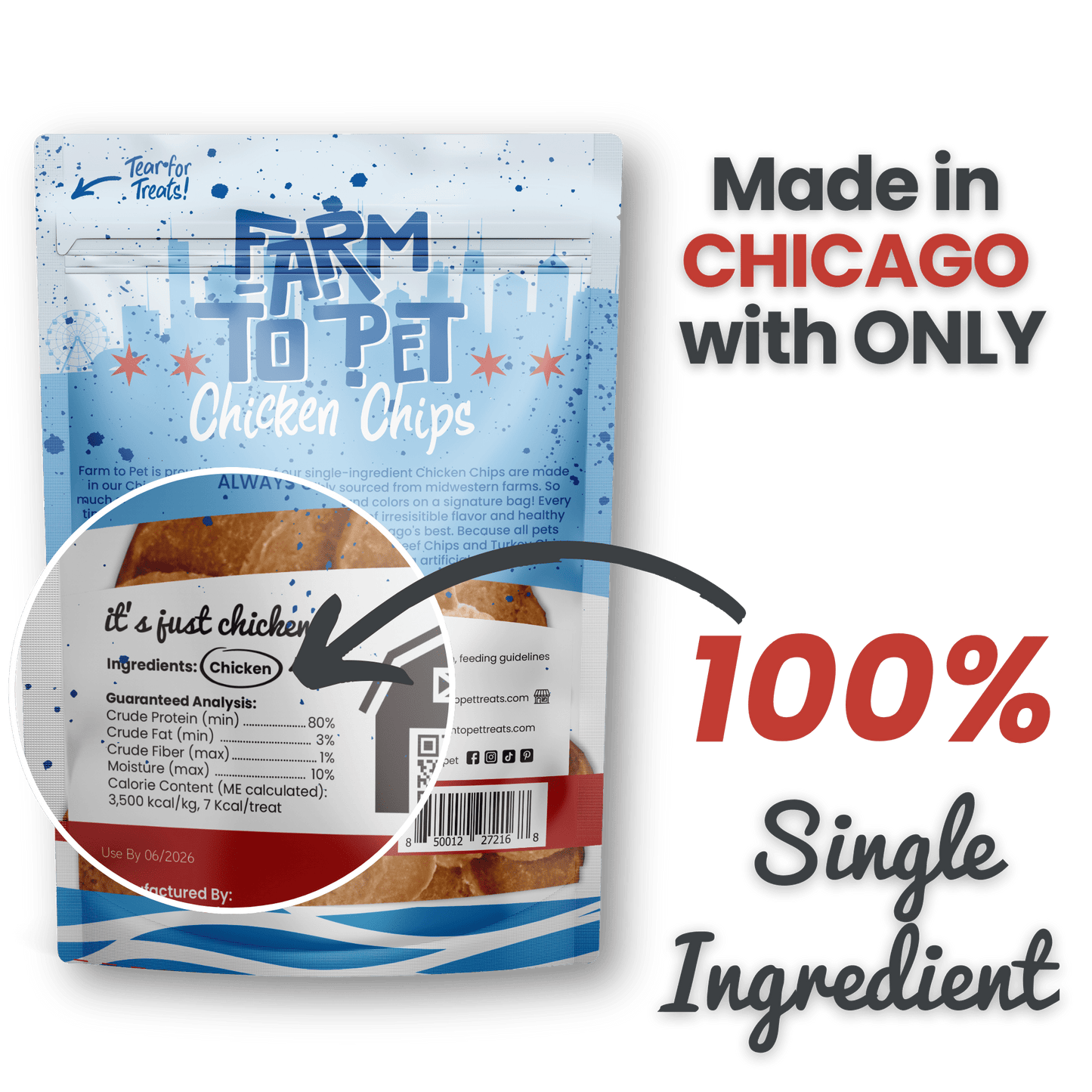 Chicago Chicken Chips for Dogs | Dog Treats To Celebrate Our Hometown
