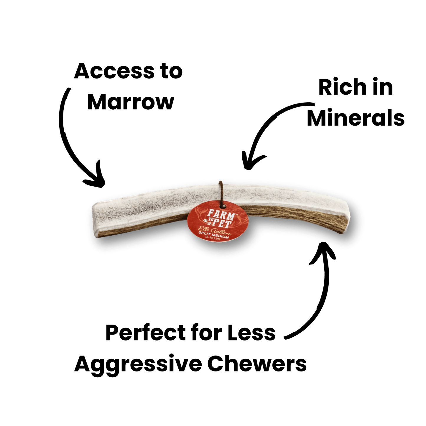 Split Elk Antlers for Dogs | All-Natural Antler Dog Chews