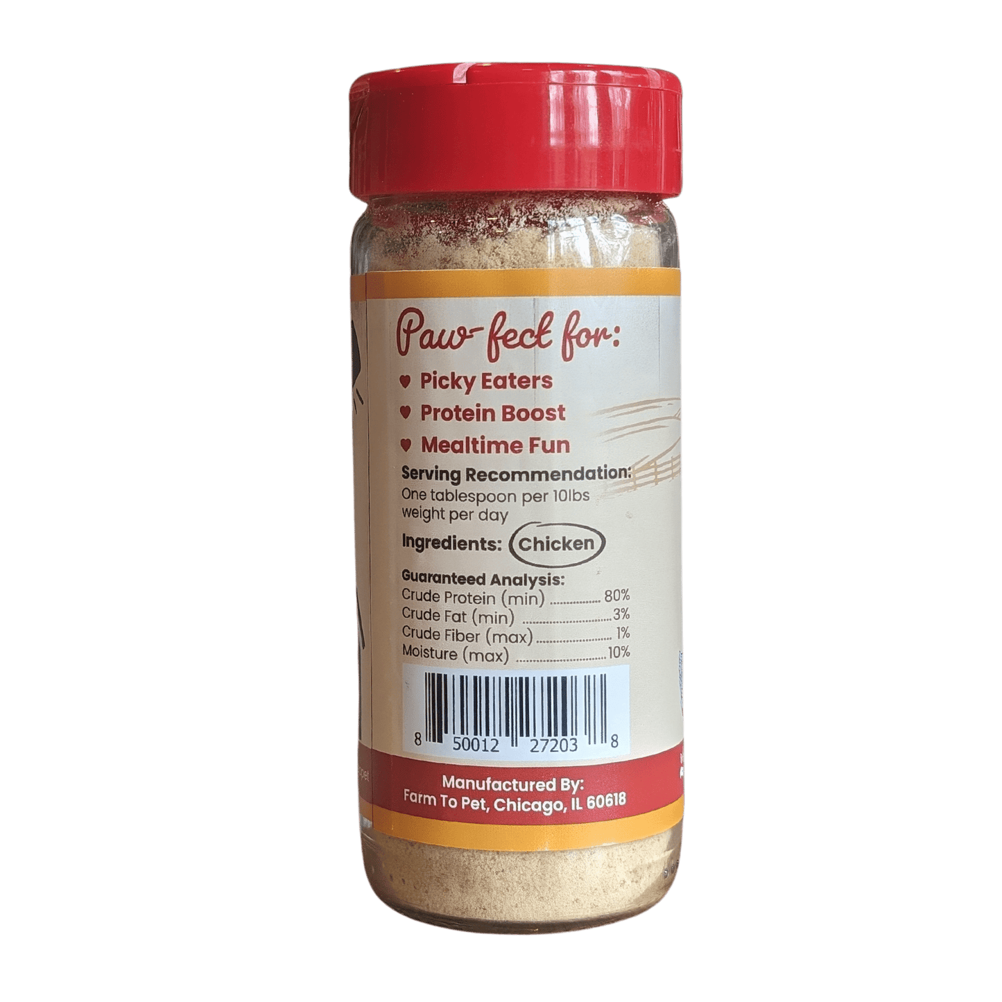 Treat Topper Chicken Dog Food Topper | Healthy Meal Supplement for Dogs