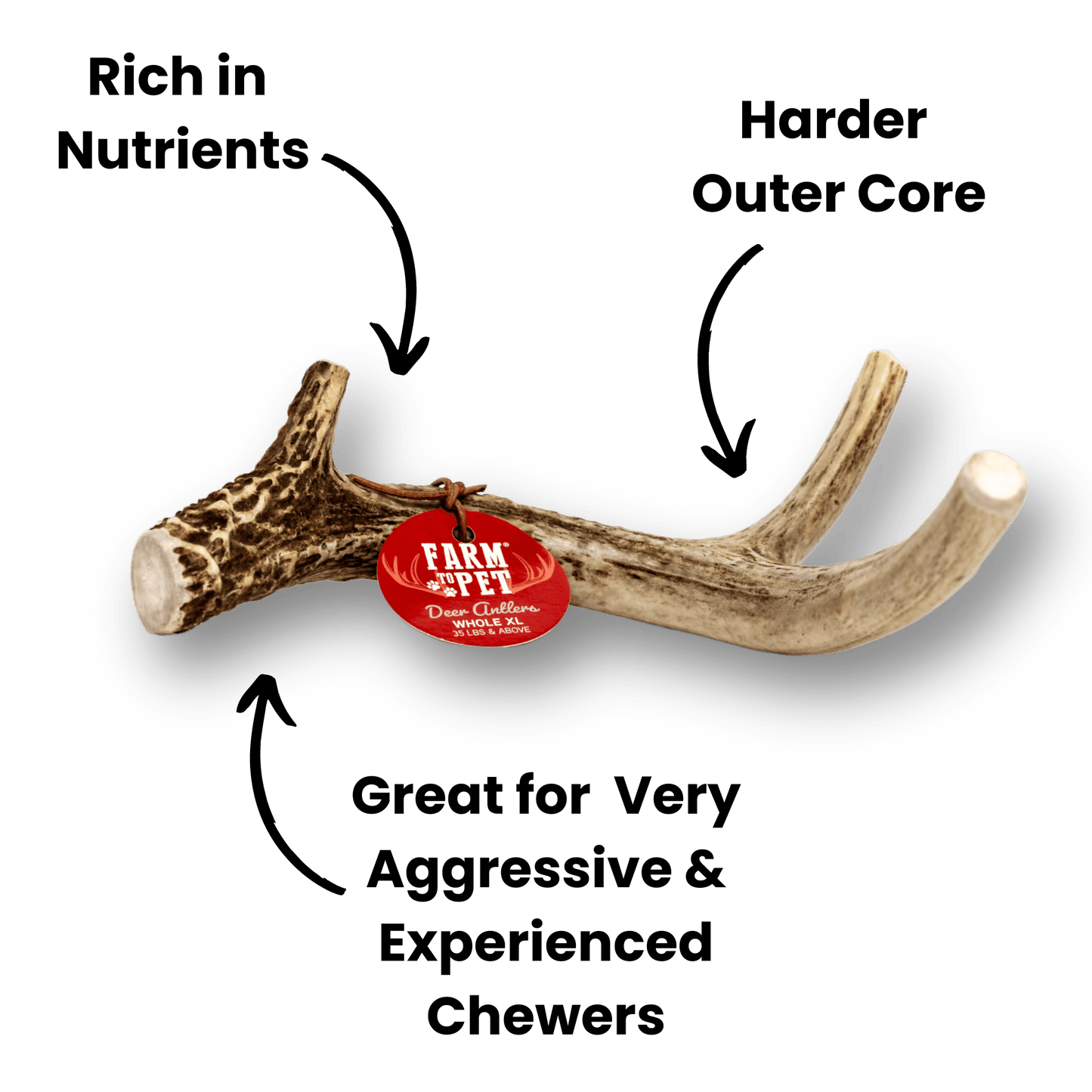 Deer Antler Dog Chews | Organic Antler Chews