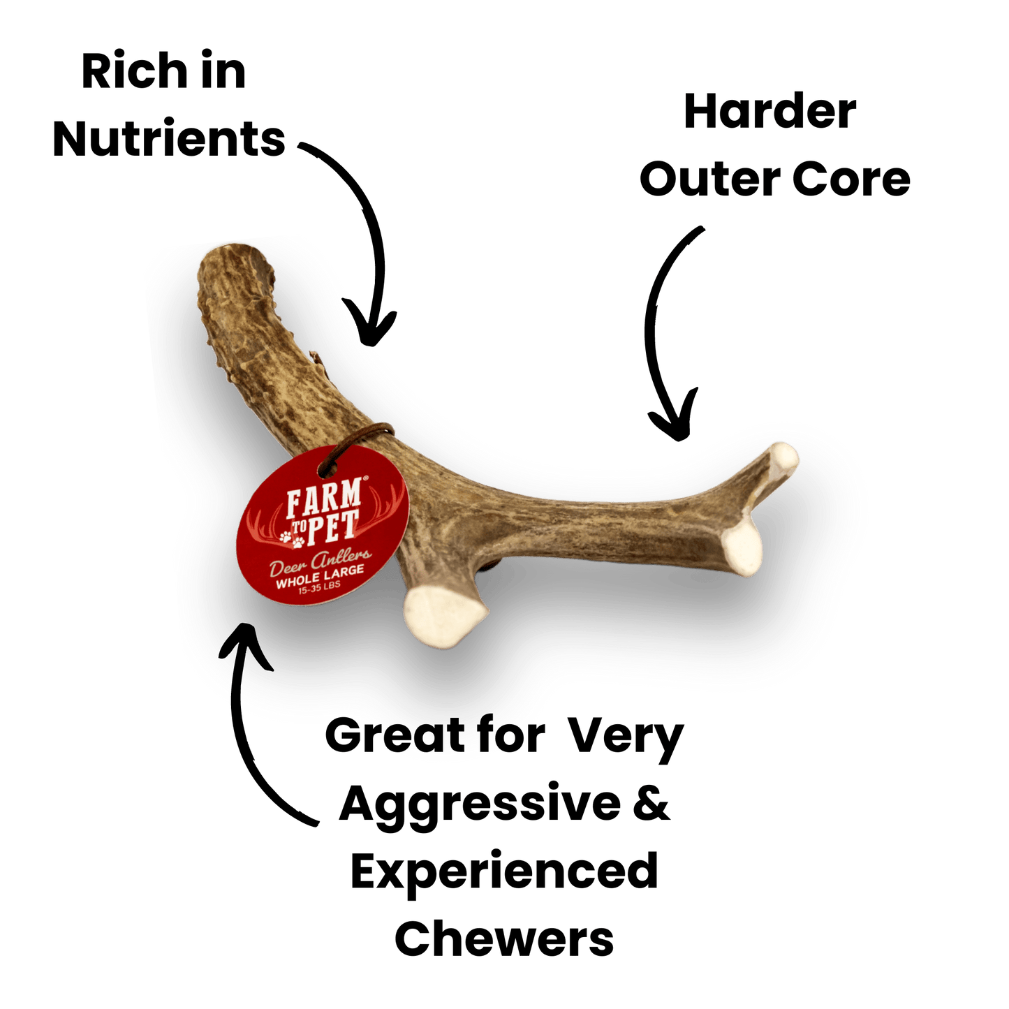 Deer Antler Dog Chews | Organic Antler Chews
