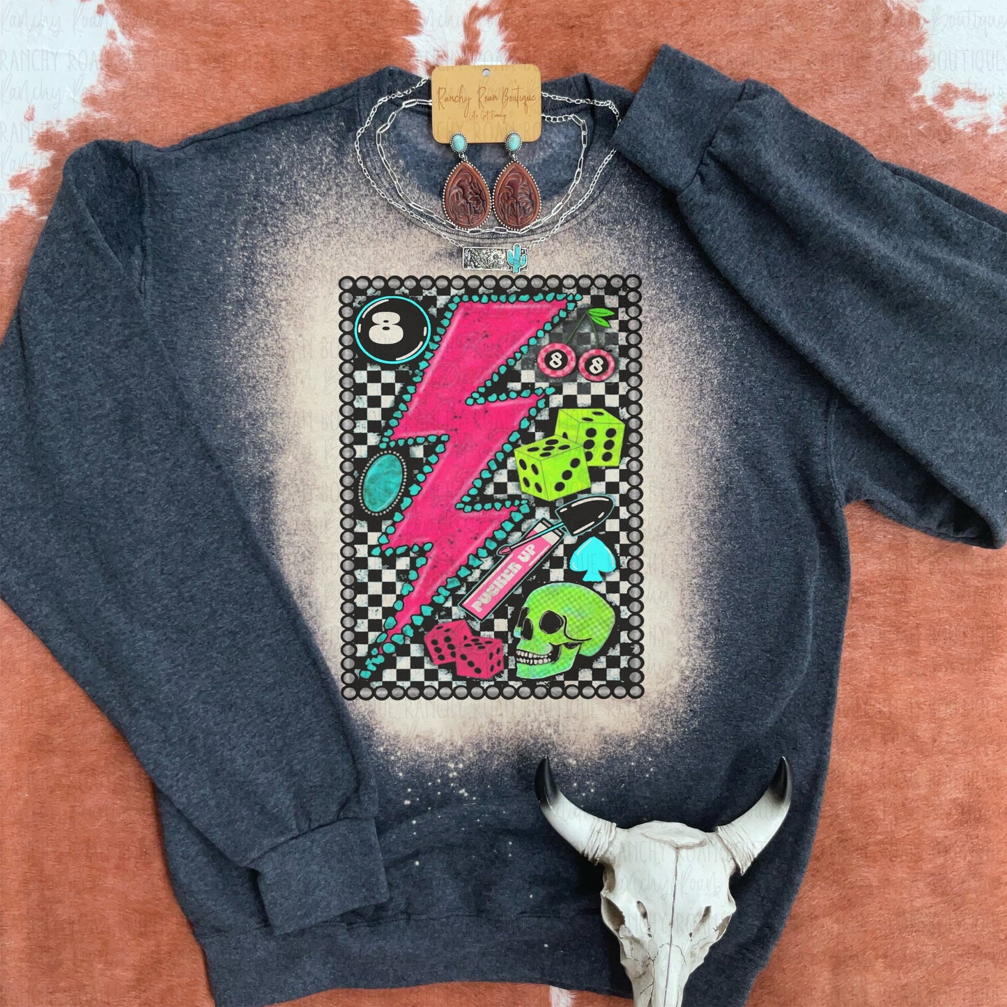 Feral Cowgirls Club Western Graphic Sweatshirt